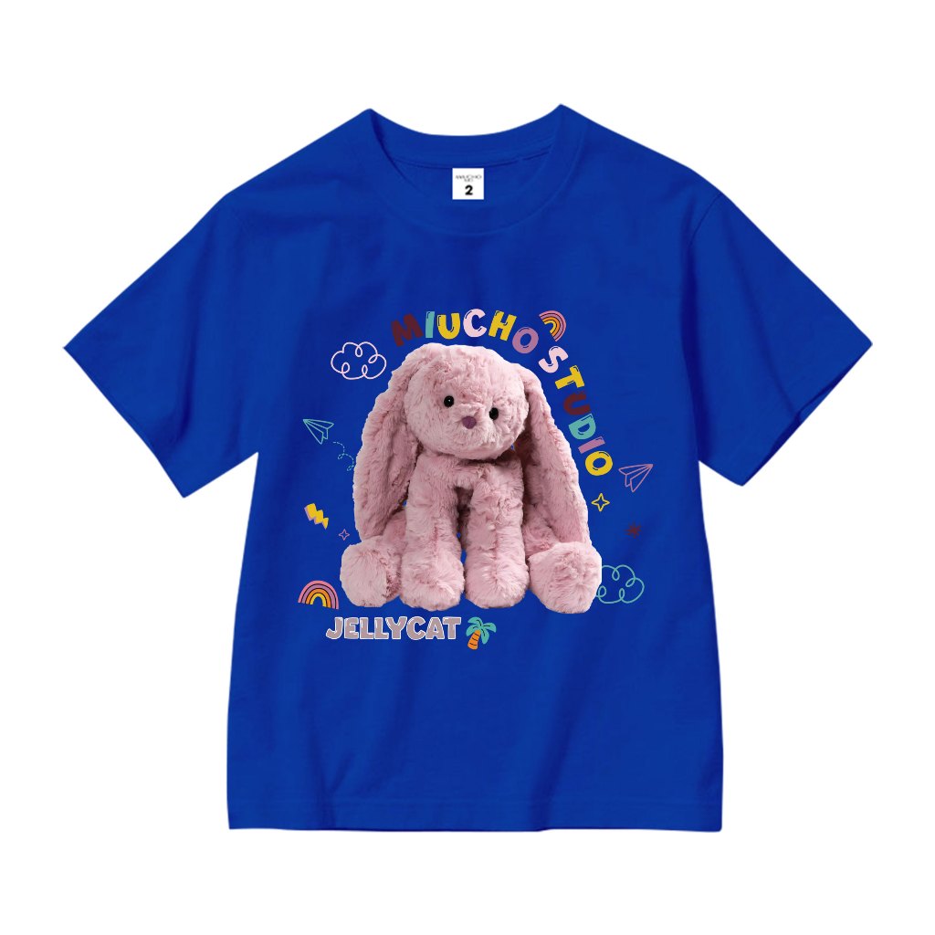 Áo thun cho bé gái style hàn quốc form rông AED1174 Miucho Kid tay ngắn cổ tròn in graphic_thumbnail_12