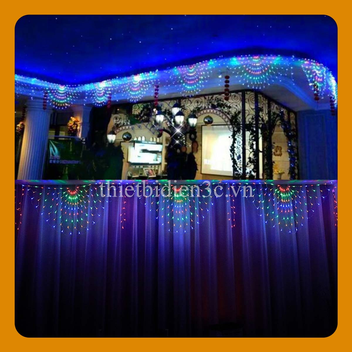 LED Đuôi Công Trang Trí Sự kiện trong nhà ngoài trời 8 chế độ nháy có kháng nước bền bỉ