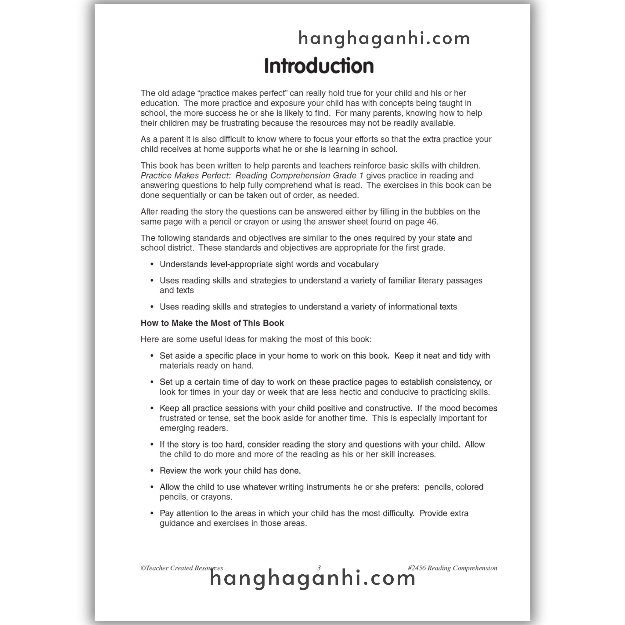 Reading Comprehension Grade 1 Teacher Created Resources, sách đọc hiểu lớp 1_thumbnail_3