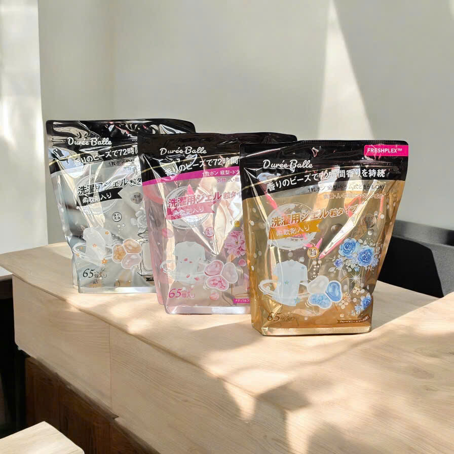 Viên Giặt Xả 3in1 Duree Balle TẶNG Nước tẩy lồng giặt Mitsuei 550gr NHẬT 550g_thumbnail_2