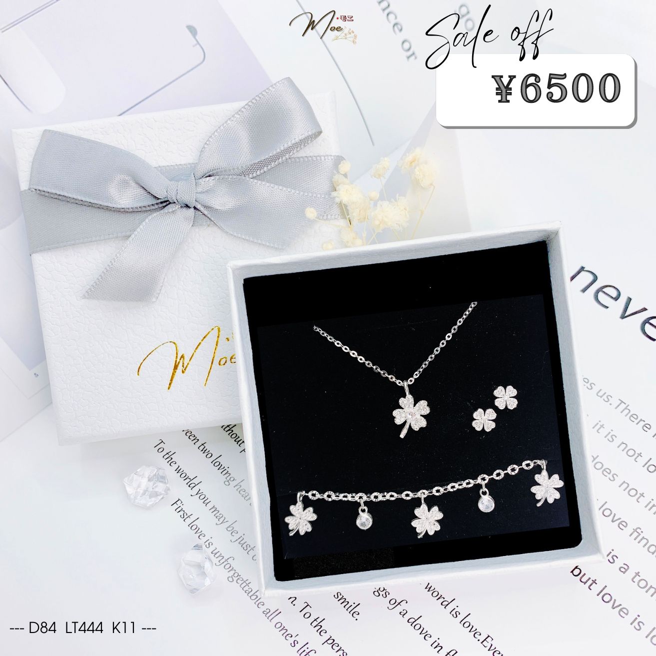 C43 - Combo Cỏ 4 lá chéo pha lê