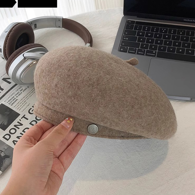 Mũ beret nữ vải dạ cao cấp HZ2502_thumbnail_12