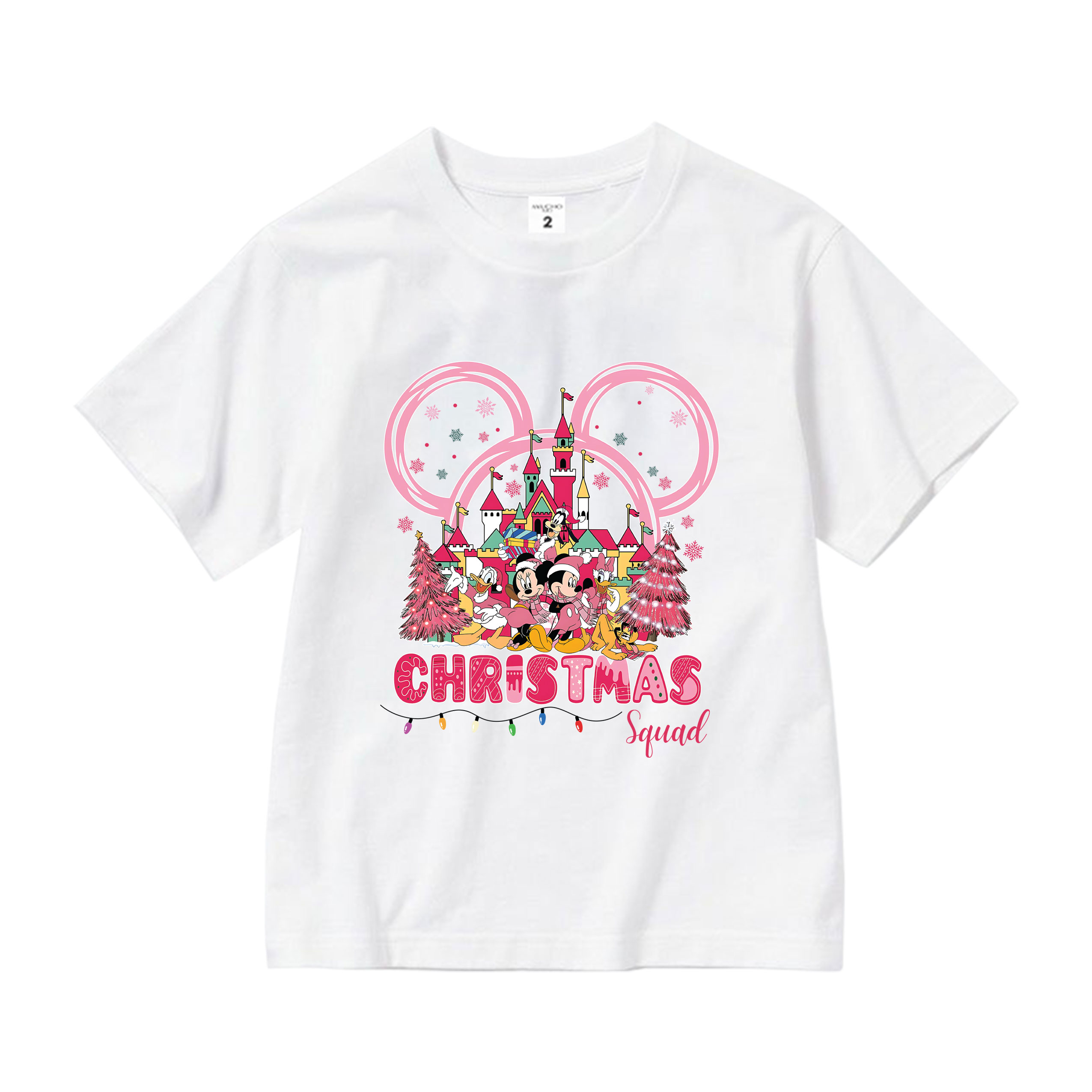 Áo thun bé gái giáng sinh noel from rộng chất vải cotton thoáng mát AED1707 Miucho Kid in artwork_thumbnail_0