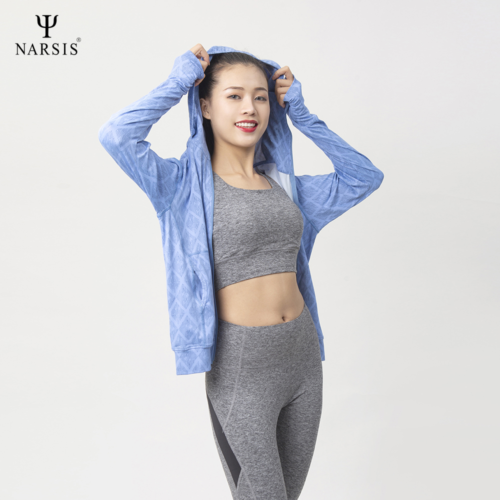 ÁO KHOÁC CHỐNG NẮNG - XANH - CHỐNG TIA UV NARSIS L23006 L23005 NARSIS CHẤT LIỆU THOÁNG MÁT, DỄ CH..._thumbnail_2