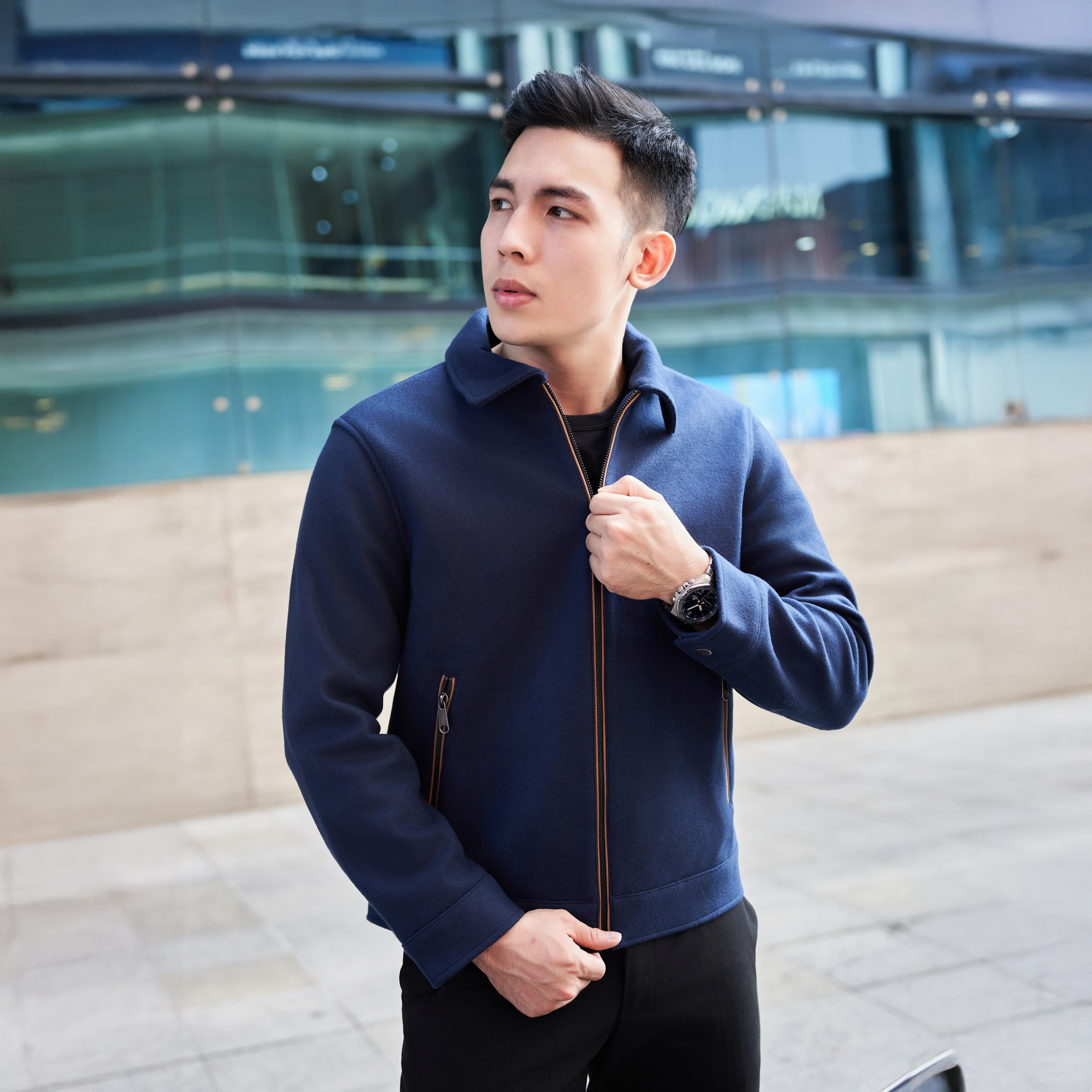 Áo khoác dạ nam Narsis D24027 phong cách trẻ trung, chất liệu giữ ấm tốt._thumbnail_4