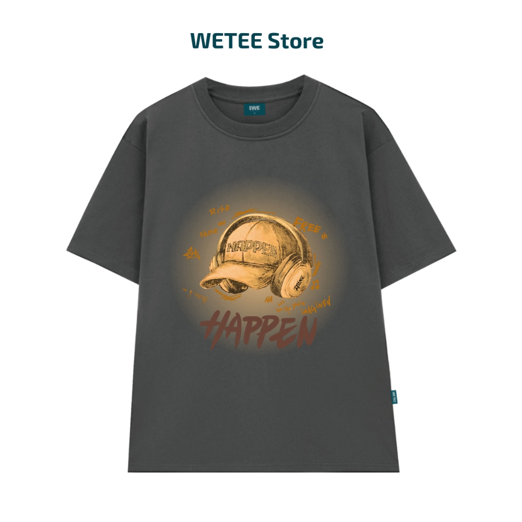 Áo phông oversize nam nữ hình mũ HAPPEN local brand We Tee - WU0956_thumbnail_4