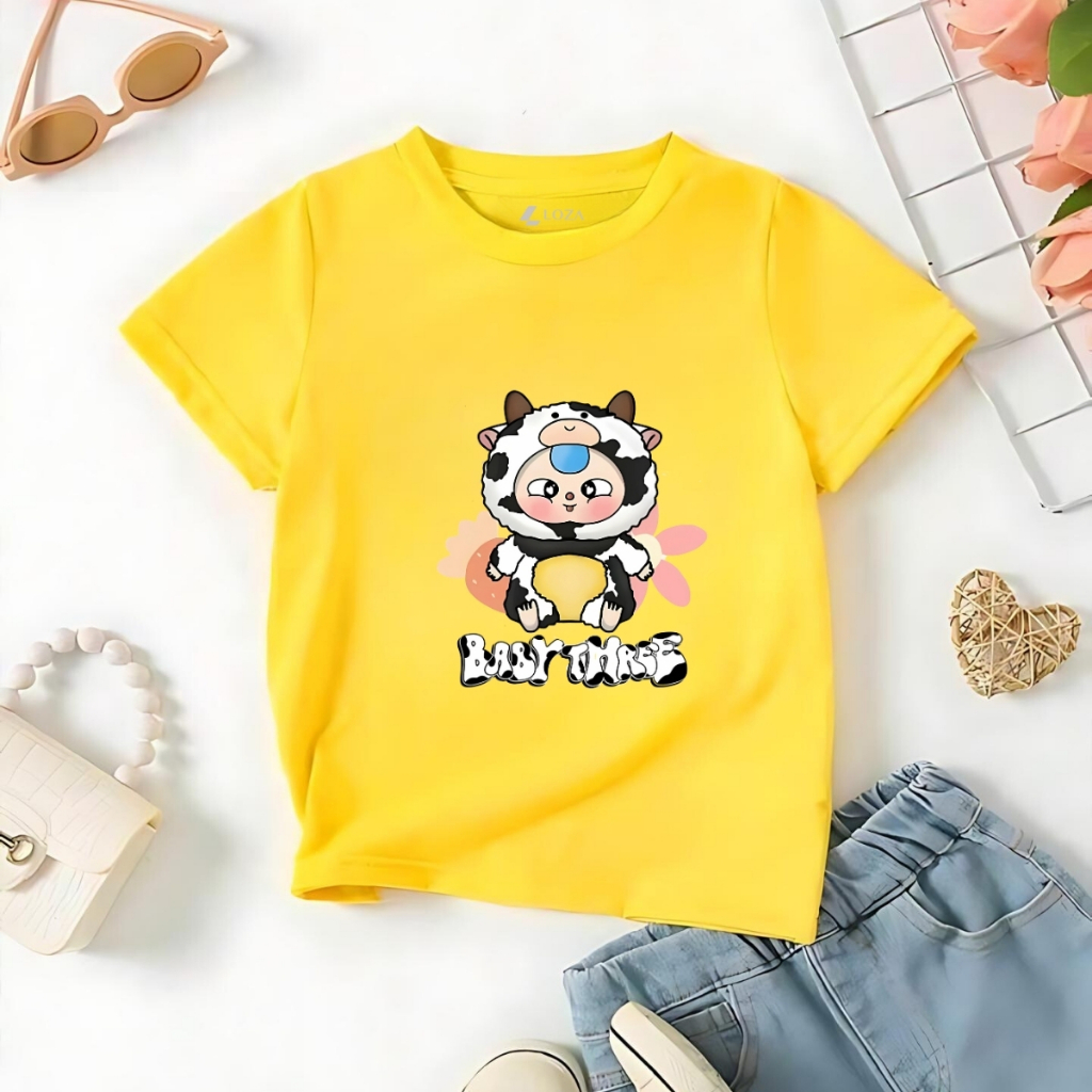 Áo thun bé gái in hình Baby Three - Loza Kids AT032_thumbnail_7