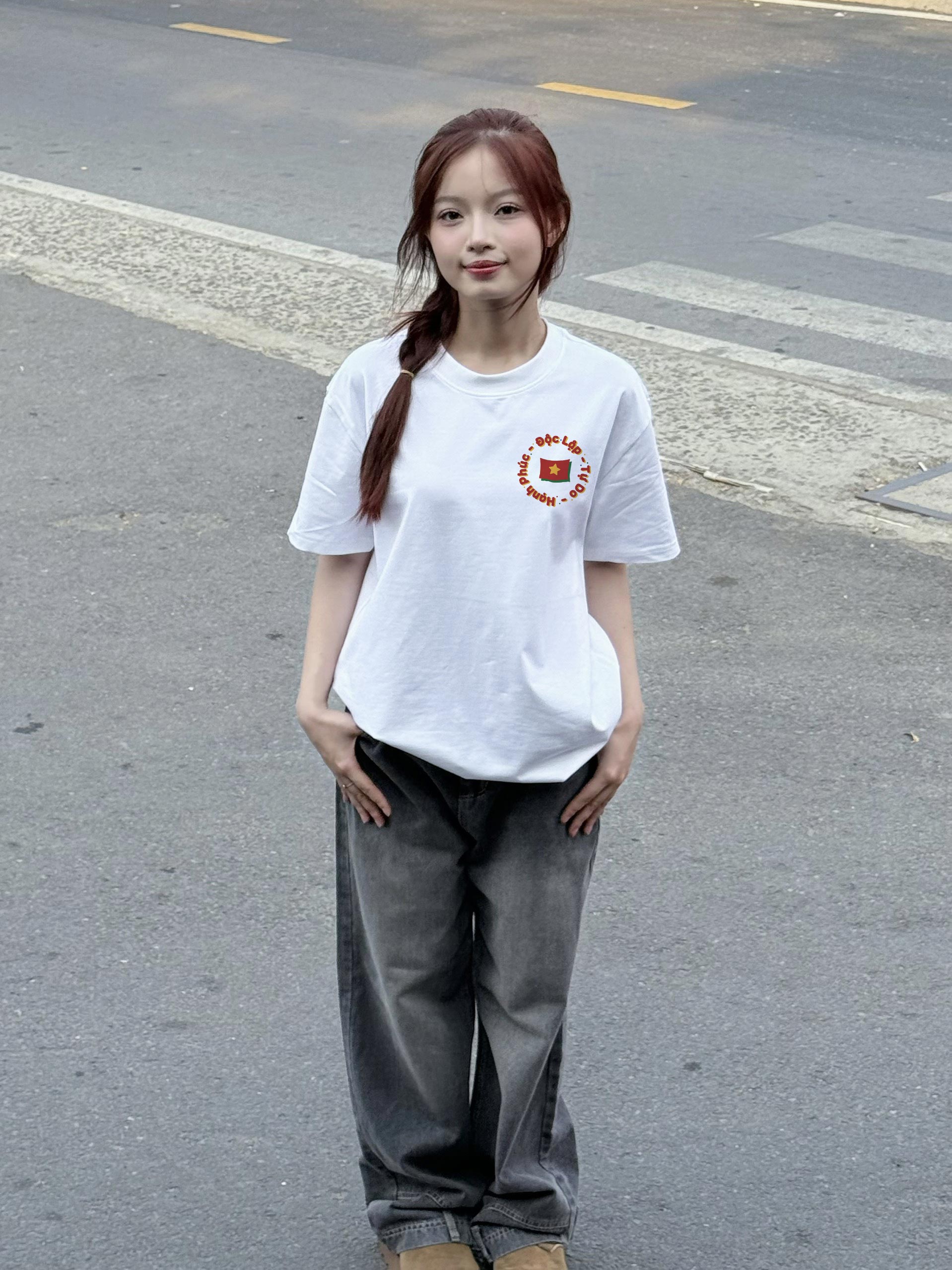 Áo thun local brand Việt Nam tôi yêu 2174 Miucho cổ tròn vải cotton 4c 220gsm thoáng mát in mix_thumbnail_4