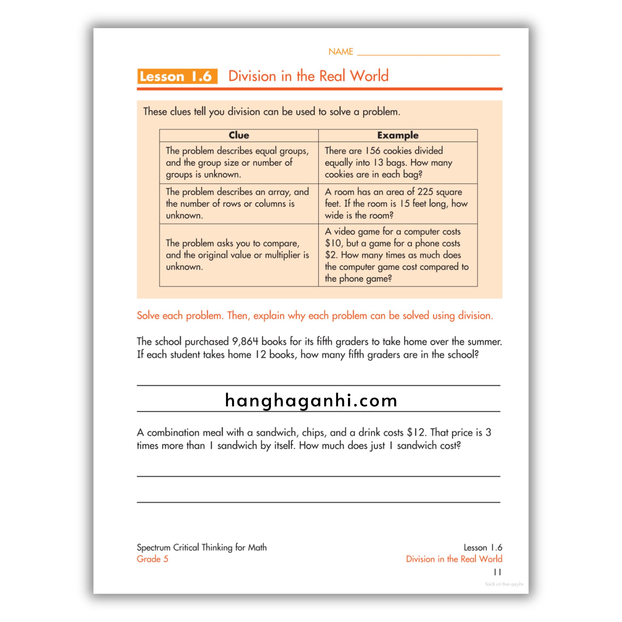 Sách Spectrum Critical Thinking for Math Workbook Grade 5_thumbnail_3