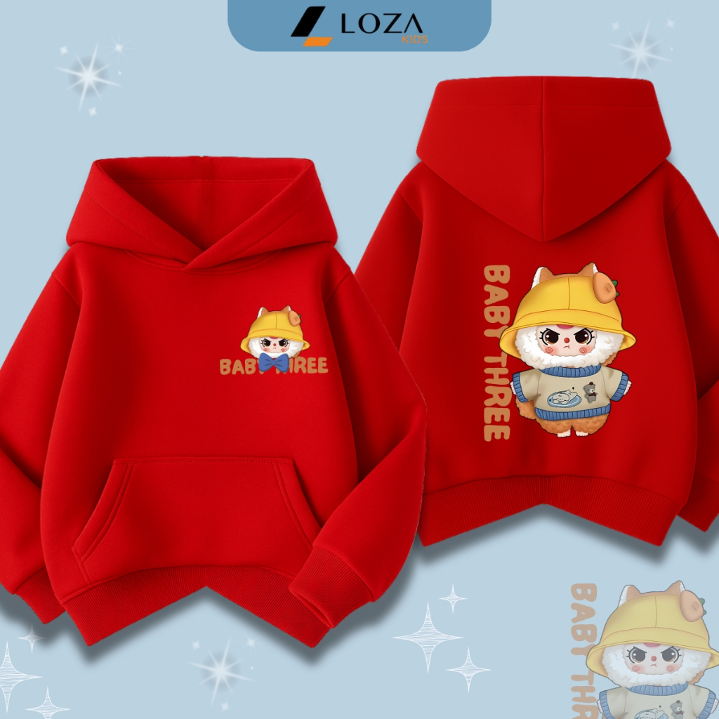 Áo nỉ hoodie bé trai in hình Capybara - Loza Kids HN3390_thumbnail_2