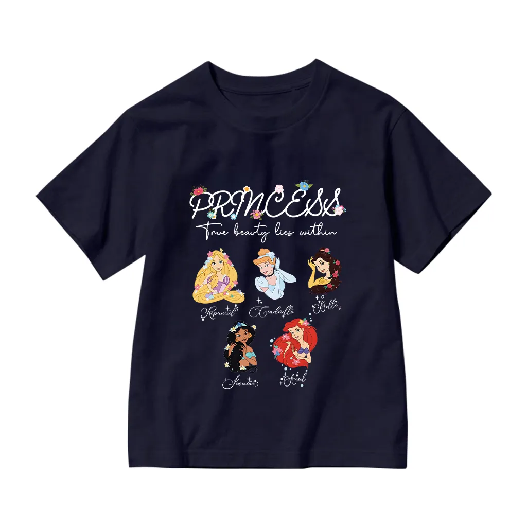 Áo thun cho bé gái Kado chất vải cotton thoáng mát hình hoạt hình công chúa in mix 2866_thumbnail_15