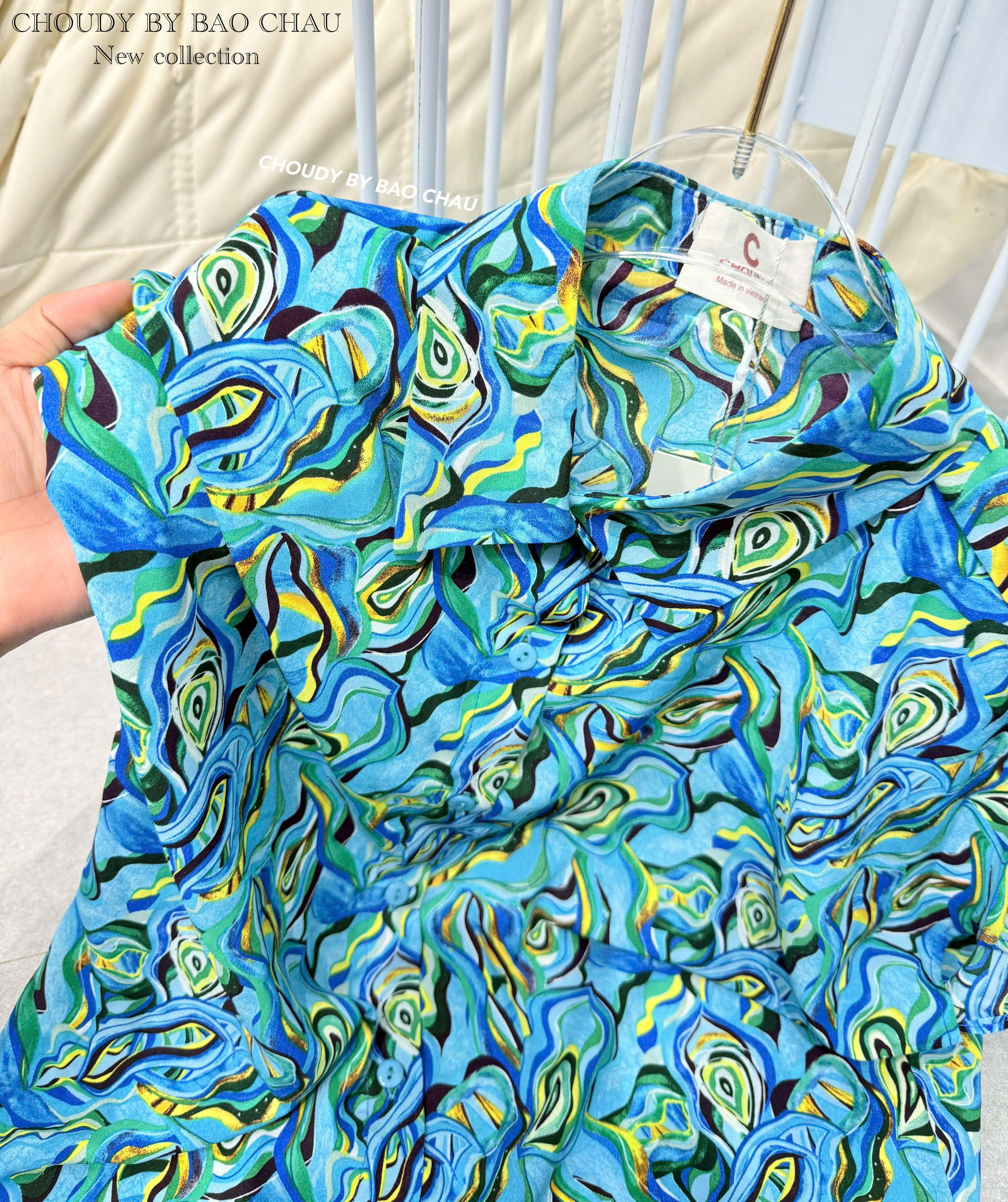 SALE U93 ÁO SOMI LỤA XANH_thumbnail_4