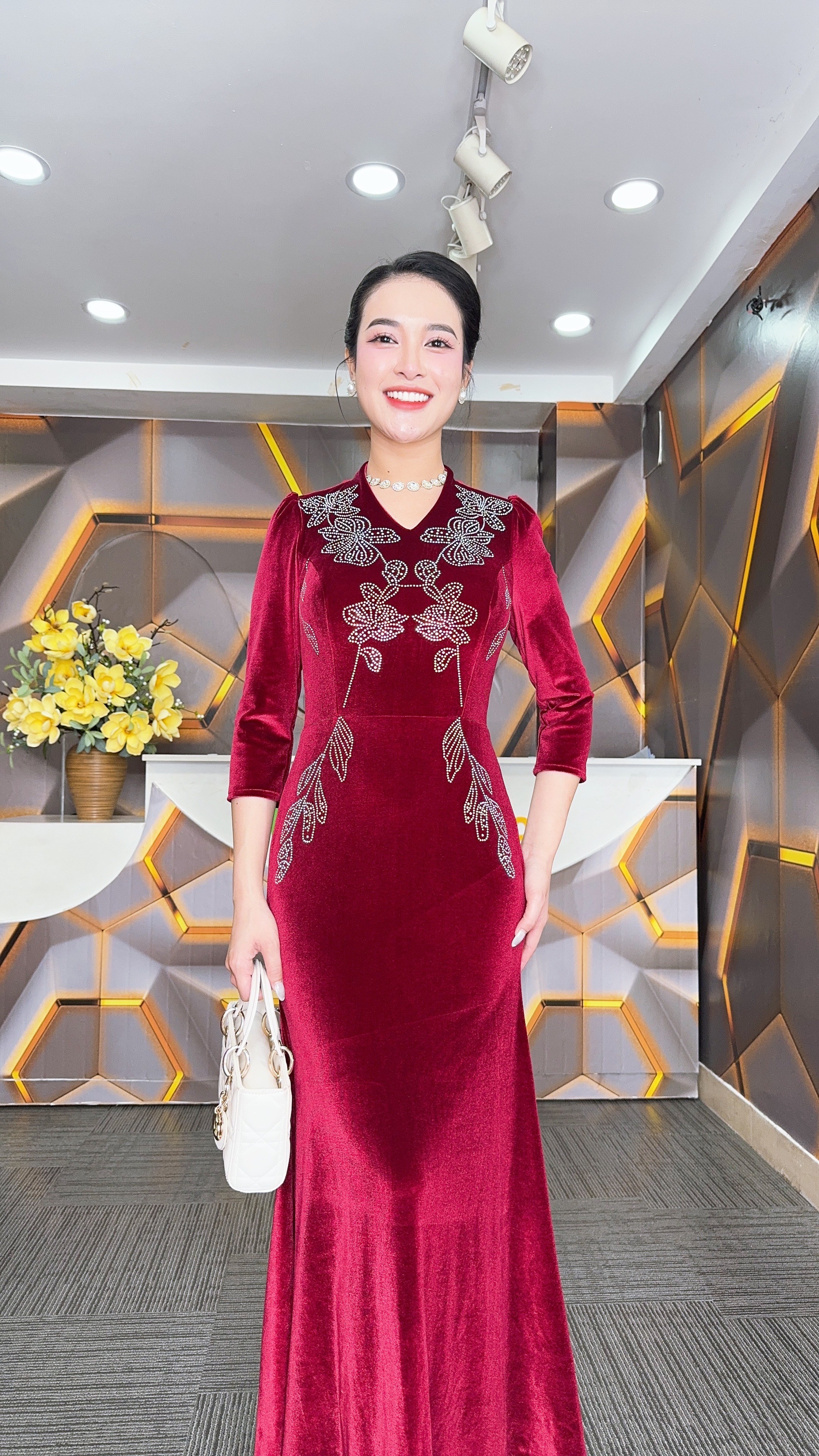 Đầm nhung - Y1784 - Thương hiệu Zonbig_thumbnail_7