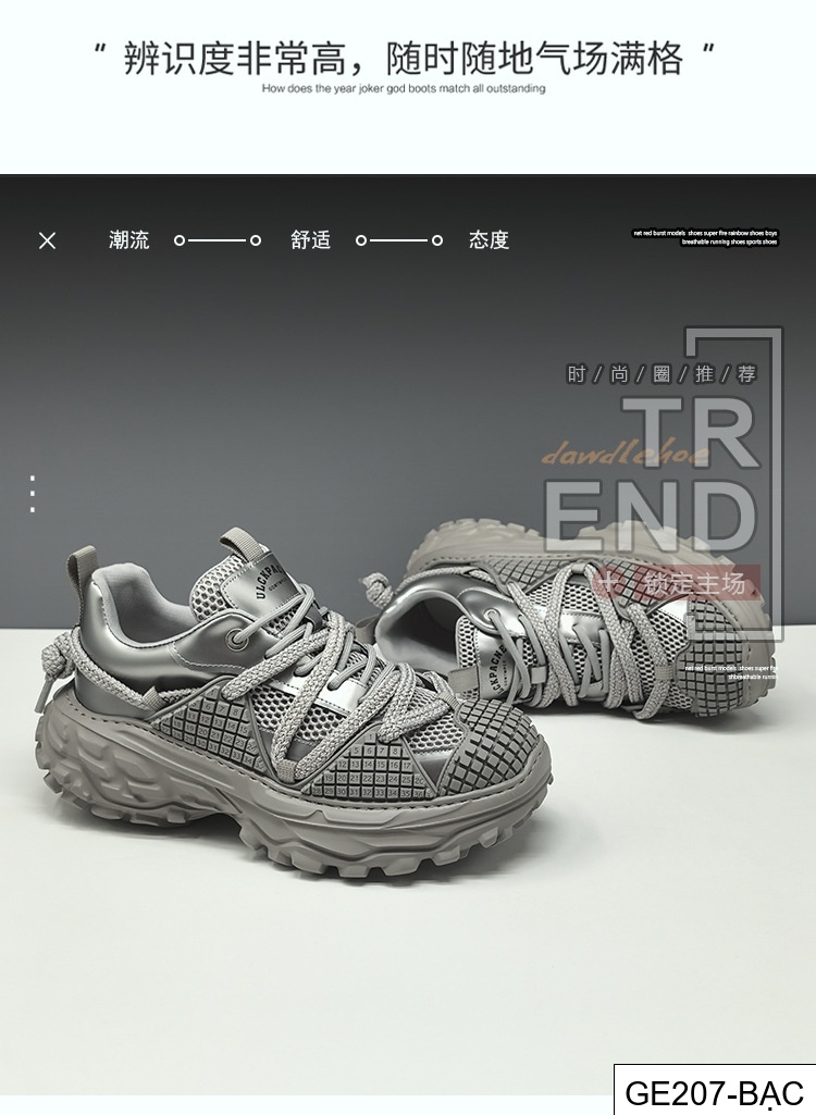GE207 - Giày nam đế dày thoáng khí tăng chiều cao đa năng hợp thời trang phong cách Châu Âu nam bố giày thoáng khí giày thường_thumbnail_5