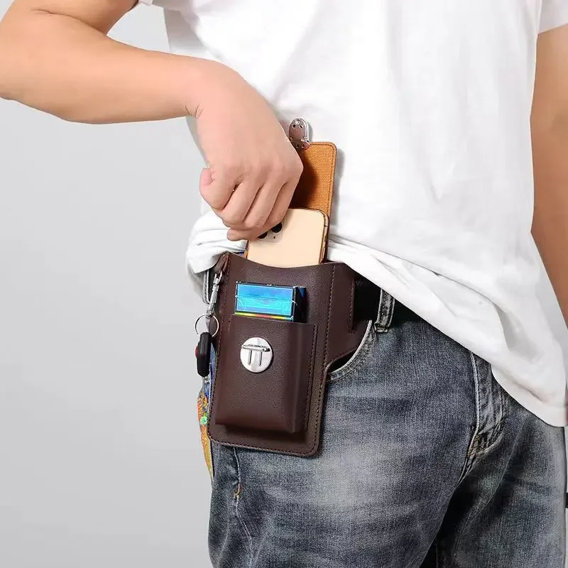 Túi Đựng Điện Thoại Đeo Thắt Lưng Da Mềm Cao Cấp Tiện Lợi Thời Trang_thumbnail_10