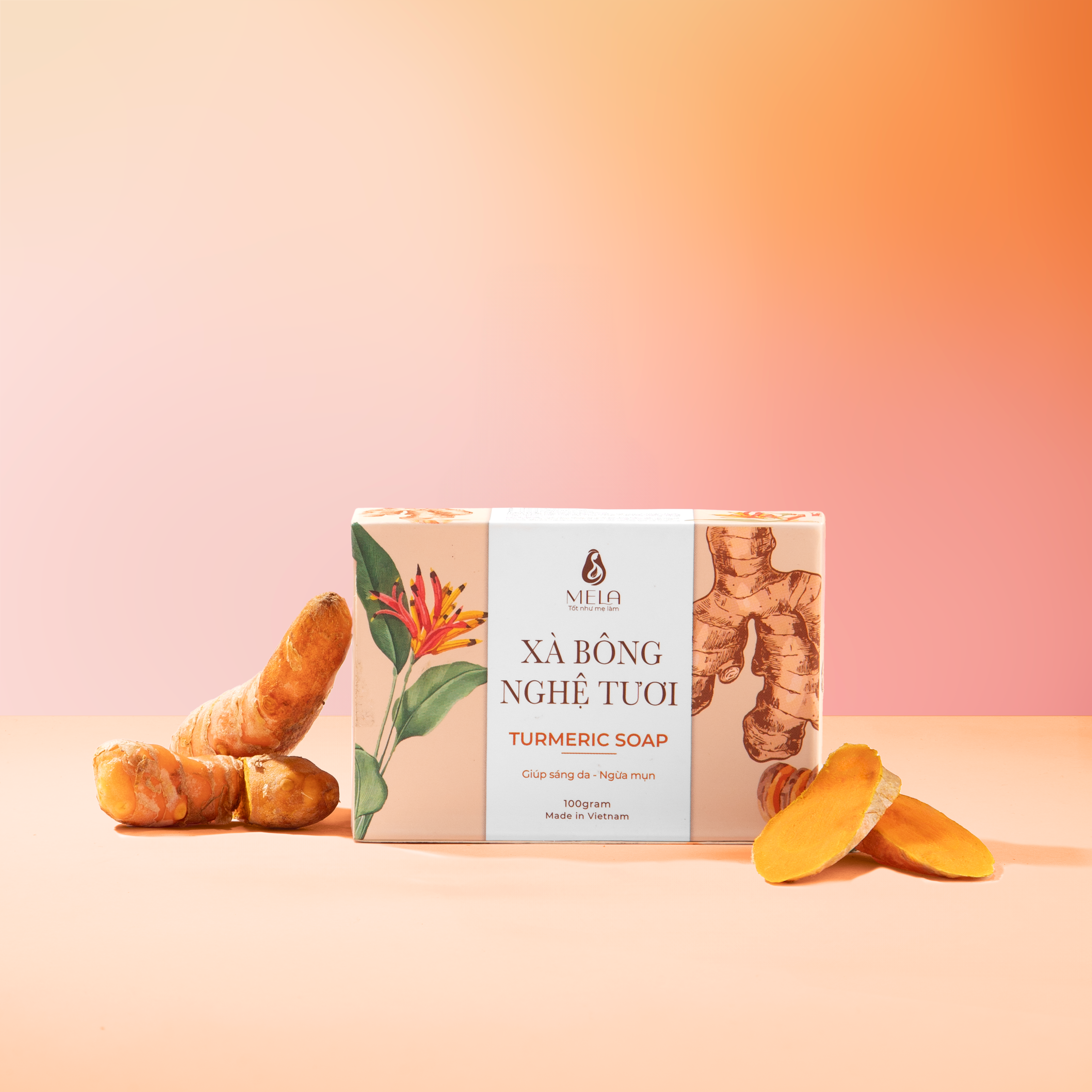 Xà bông Nghệ Tươi Mela