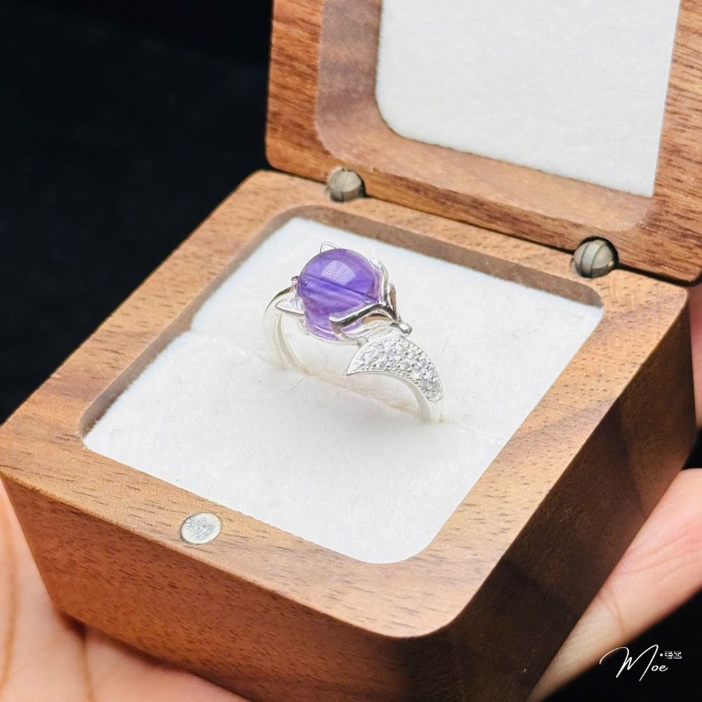 N168 - Nhẫn bạc hồ ly mix đá phong thủy các loại_thumbnail_6