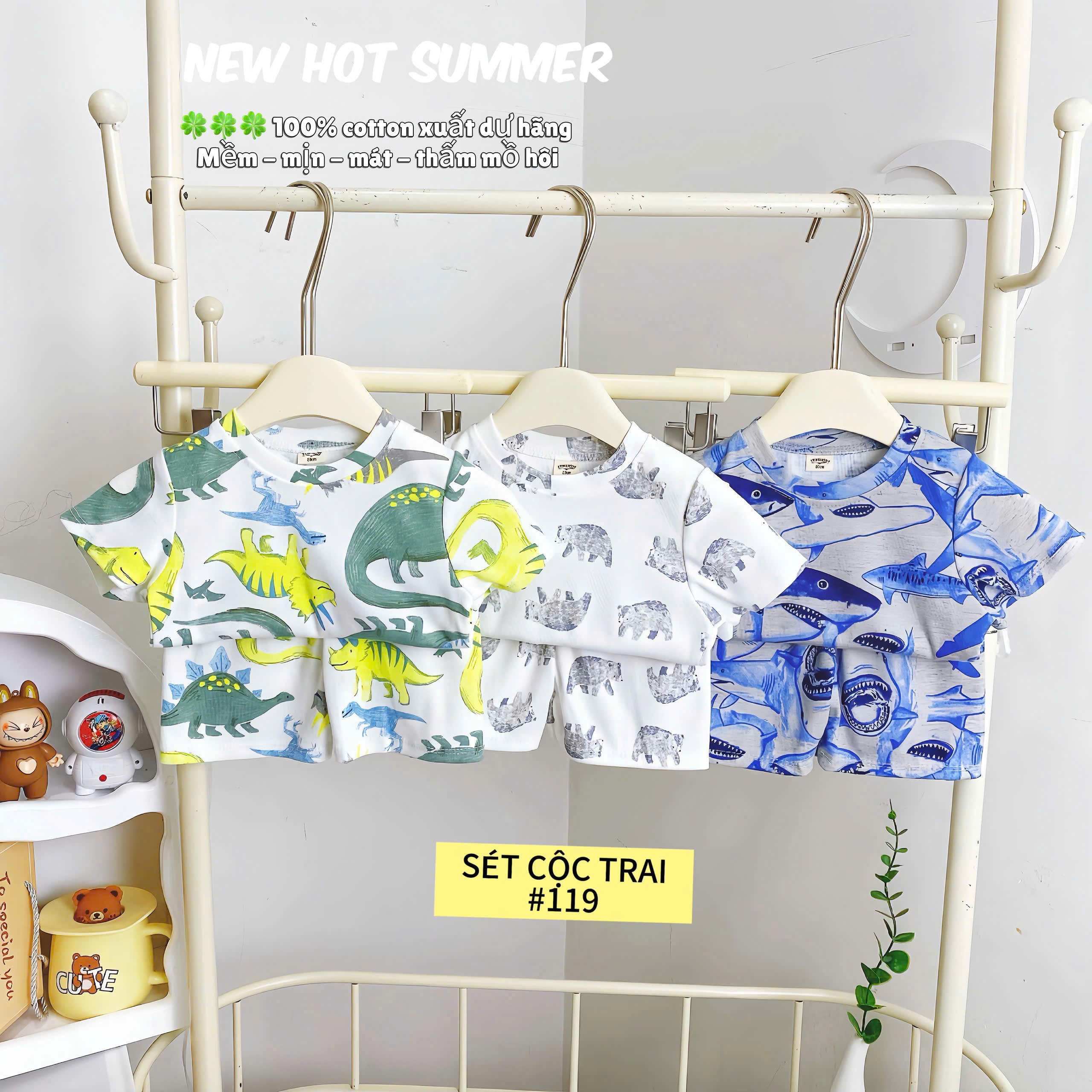 D53 SET 3 BỘ COTTON MIX NGẪU NHIÊN - A105.48