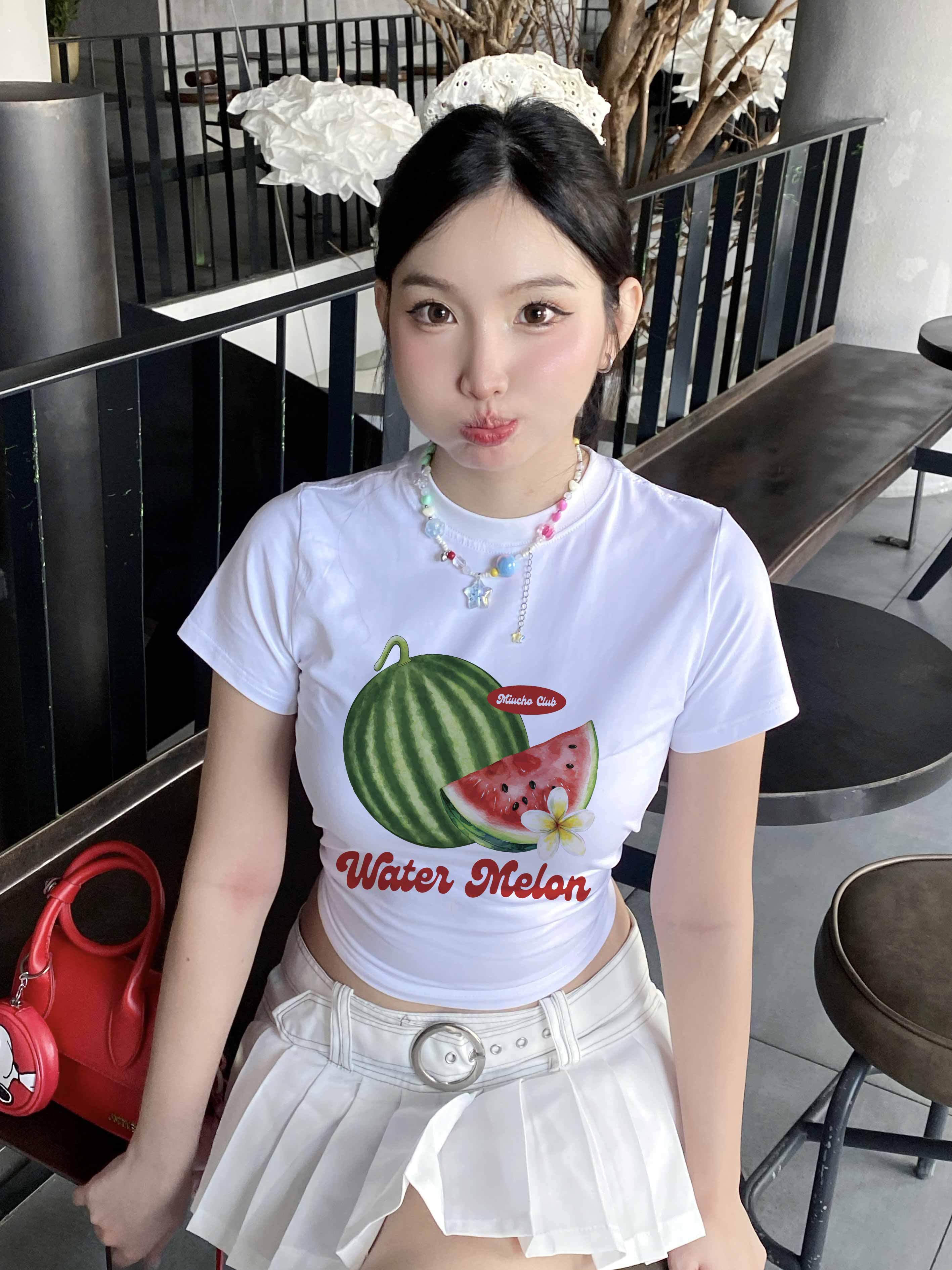 Áo baby tee ôm body trái cây hè biển Miucho BST cổ tròn vải cotton 4c thoáng mát in mix_thumbnail_43