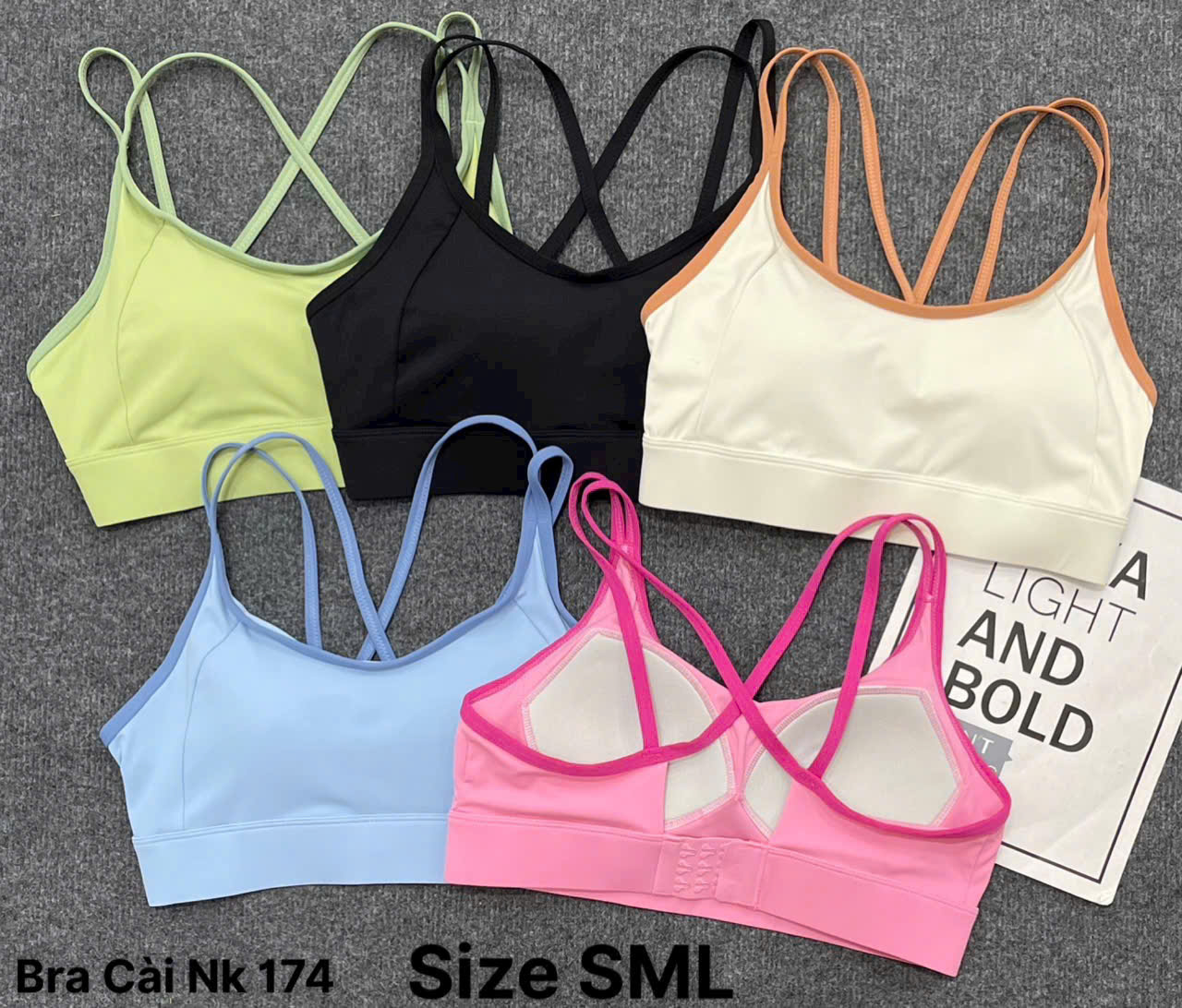 Áo Lót Thể Thao Tập Gym Yoga Nữ Yumiisport Áo Bra Hai Dây Cài Khoá Phối Màu Nâng Ngực Không Gọng Vải Co Giãn Sẵn Mút_thumbnail_3