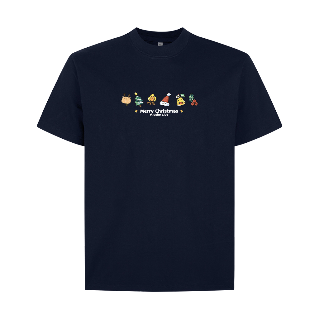 Áo thun giáng sinh noel local brand form rộng chất vải cotton 2c 250GSM 1717 Miucho in mix_thumbnail_10