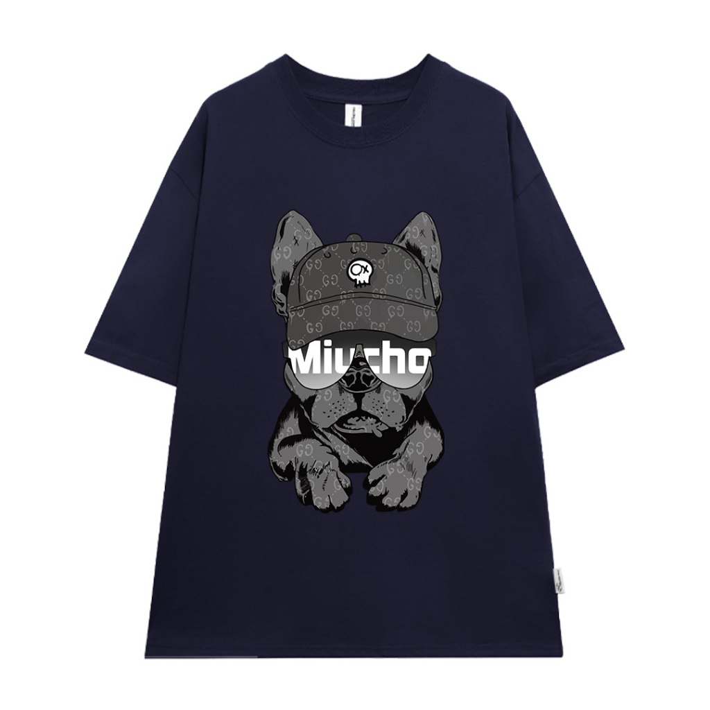 Áo phông nam boy phố form rộng nhiều màu ATD1071 Miucho Man tay ngắn cổ tròn in mix_thumbnail_14