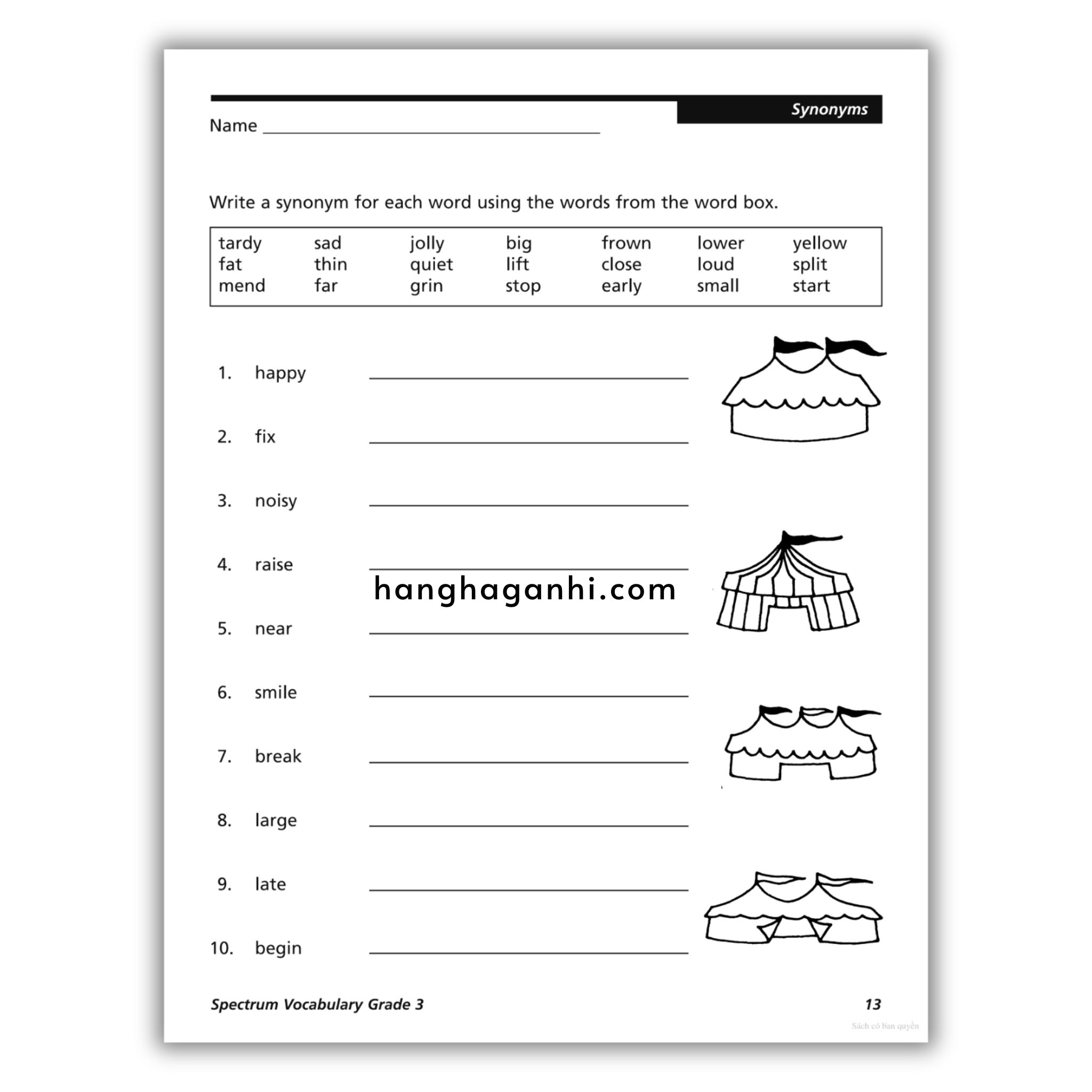 Sách Spectrum Vocabulary Workbook Grade 3 ĐEN TRẮNG_thumbnail_9
