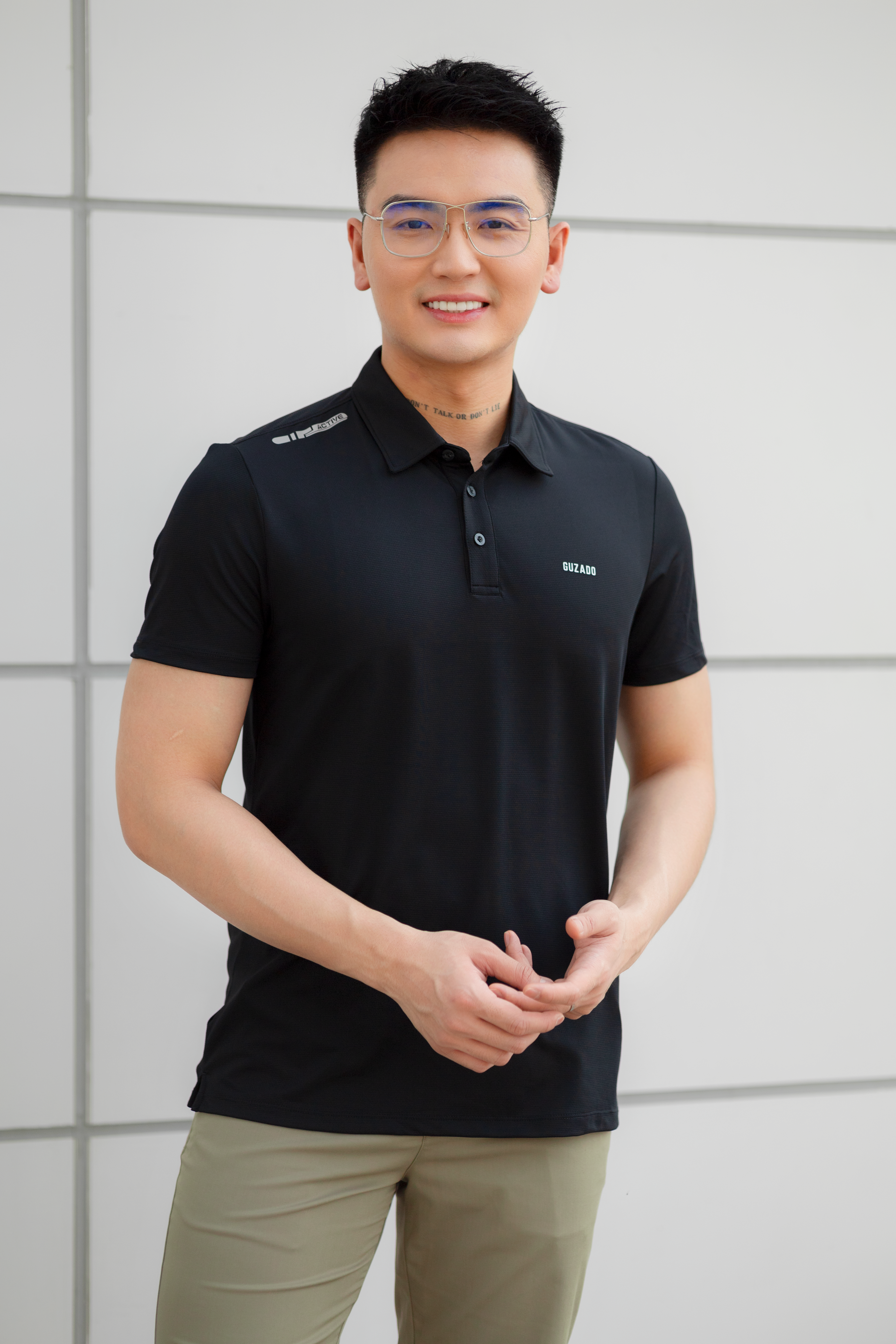 Bộ quần áo thể thao nam Guzado Chất Coolmax Mát Mẻ,  Vải Co Giãn, Thoáng Khí BPL02