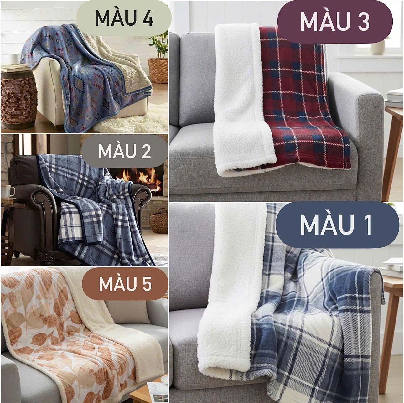 Mền Lông Cừu Member Mark SIZE 1.5x1.8m