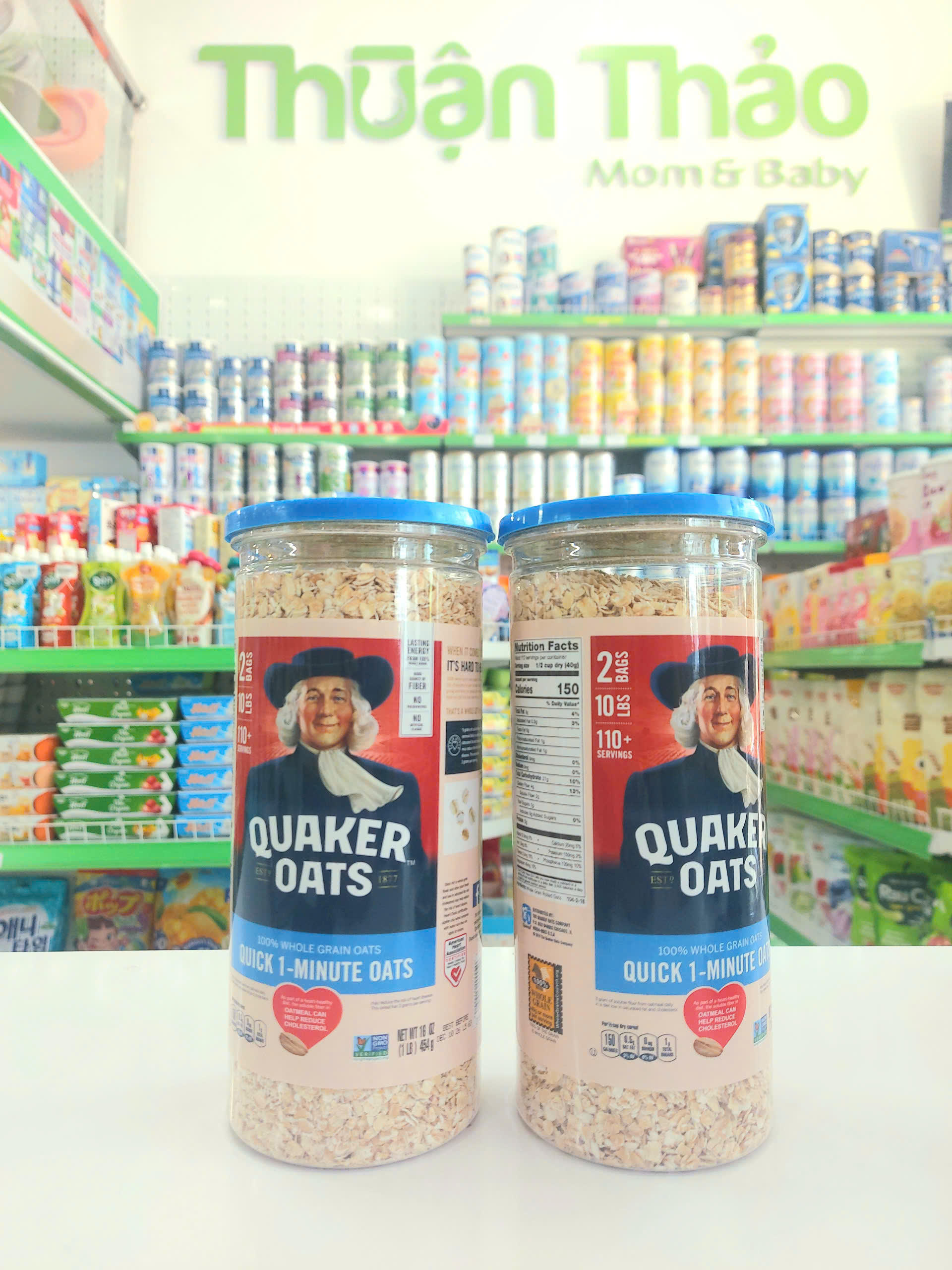 Yến Mạch Quaker Cán DẸP Hũ Xanh -T20 06/25