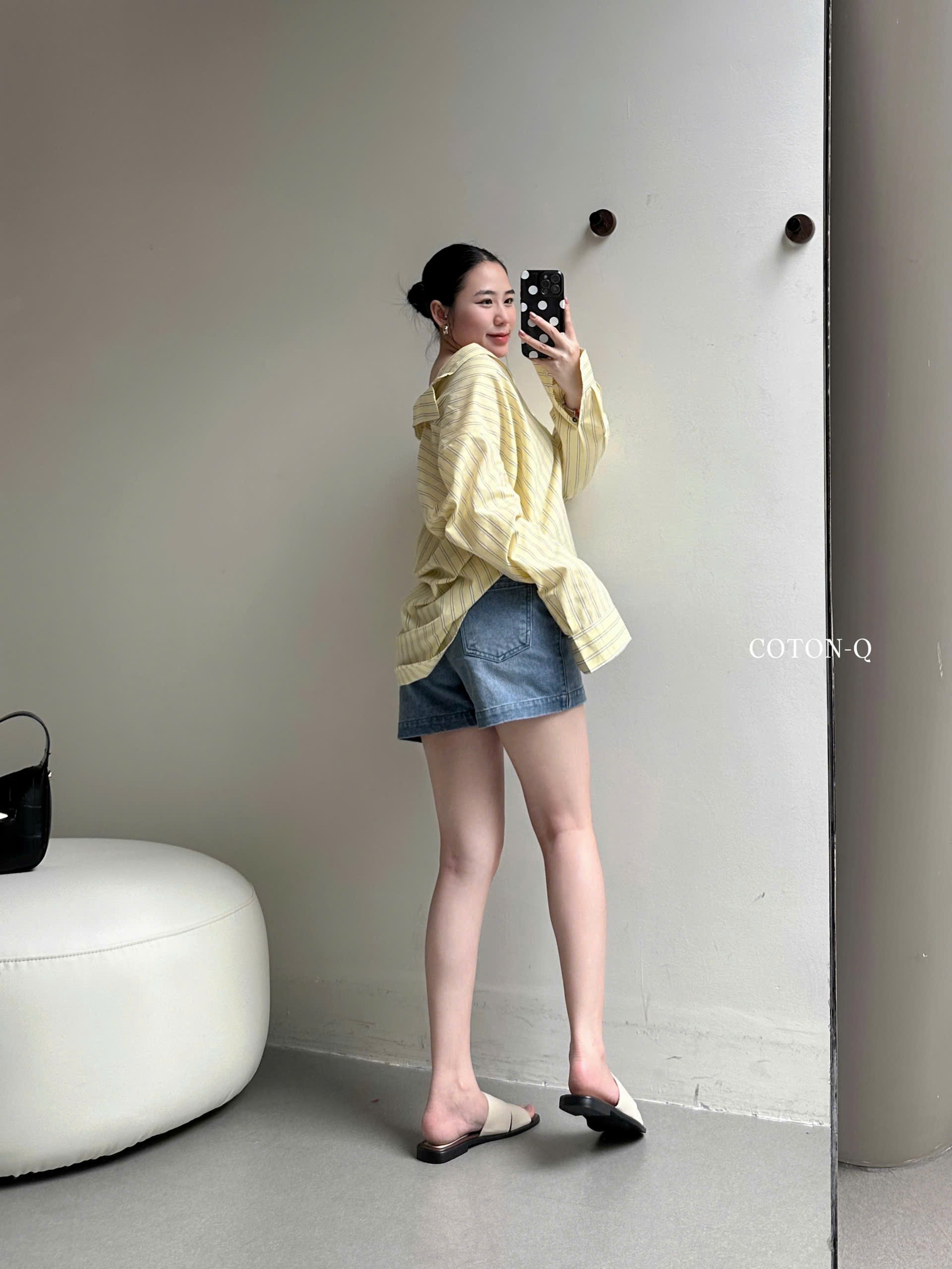 Quần đùi nữ Coton Q jean_thumbnail_9