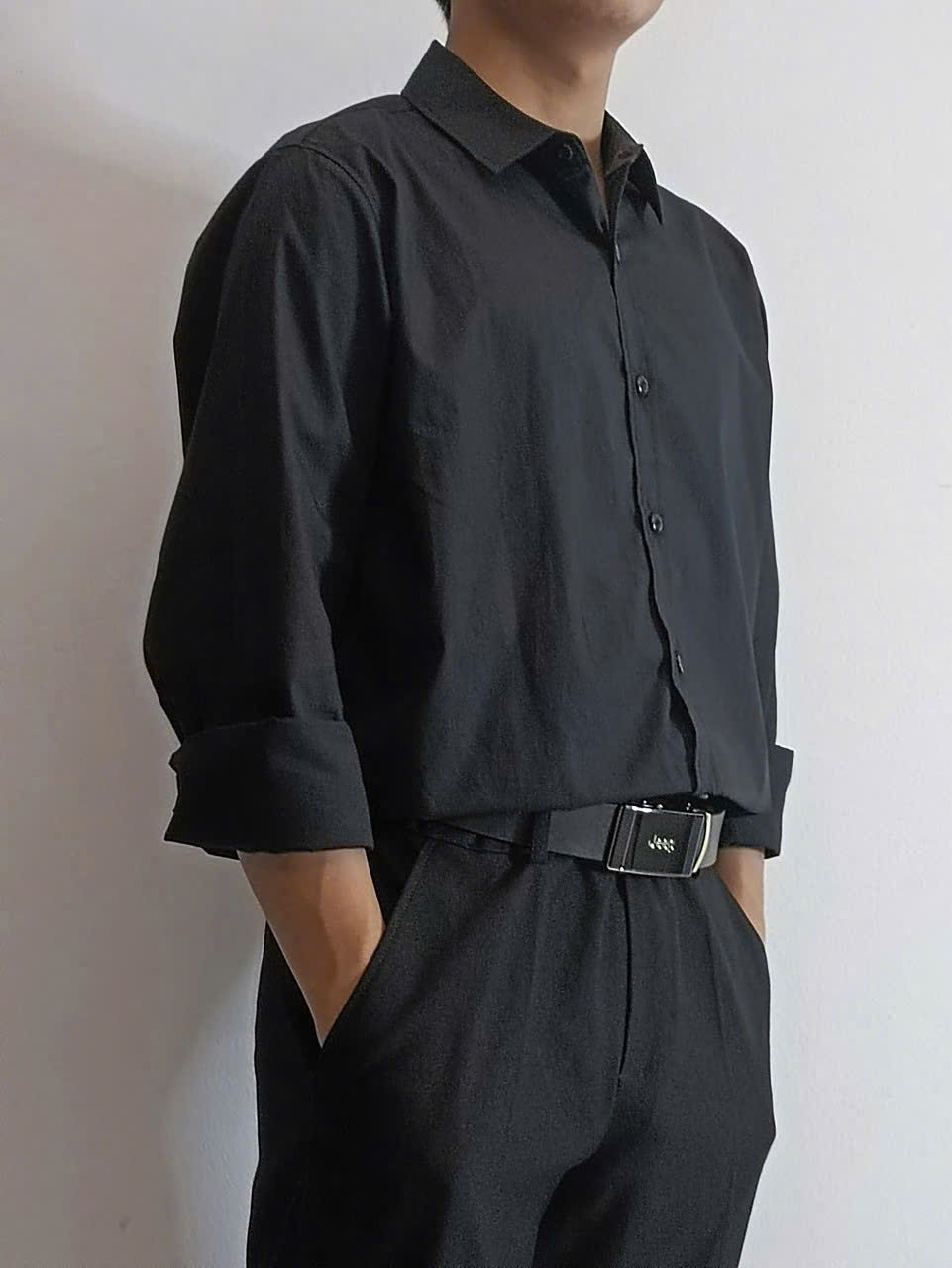 Áo somi tay dài đen nam_thumbnail_5