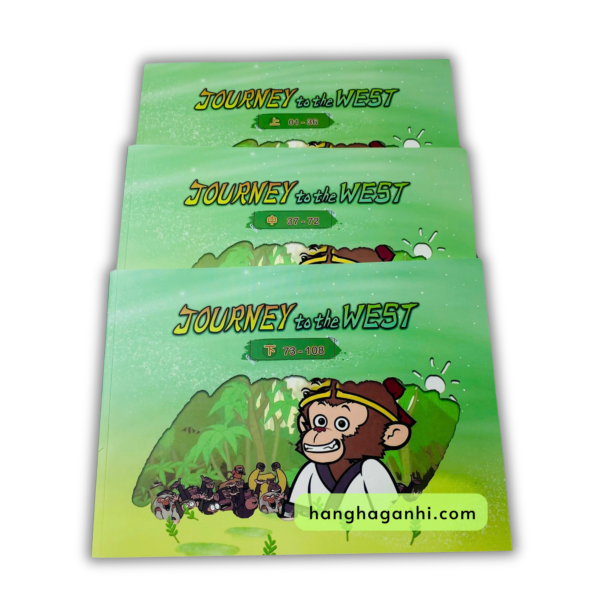 Journey to the West- Bộ 3 cuốn truyện Tây Du Ký Tiếng Anh nhập khẩu, kèm file nghe, video_thumbnail_1
