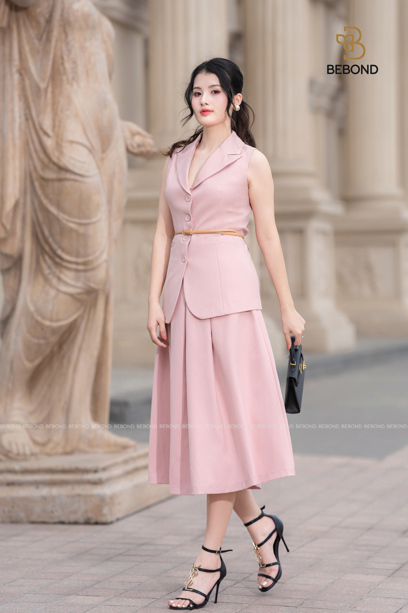 Áo sát nách LEORA màu HỒNG