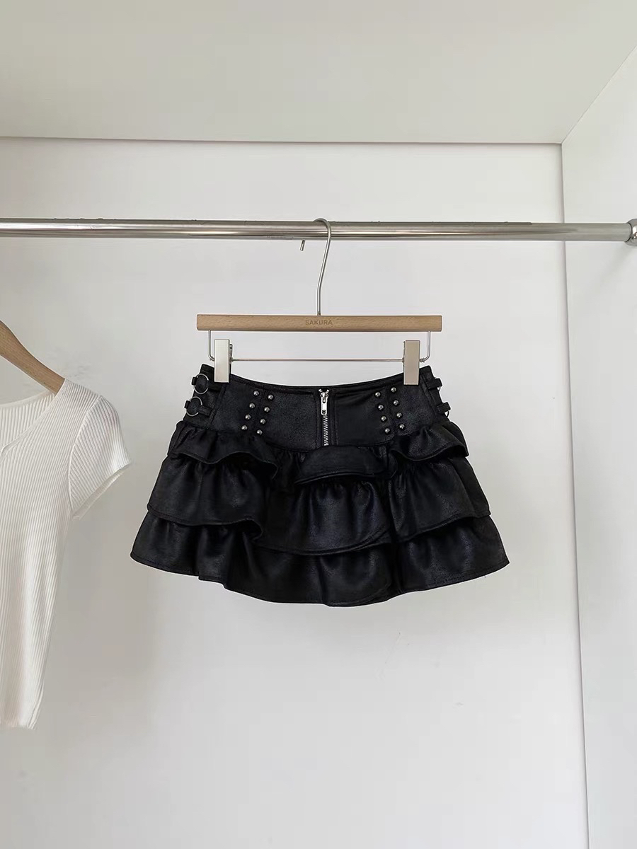 Chân váy da tầng - K67