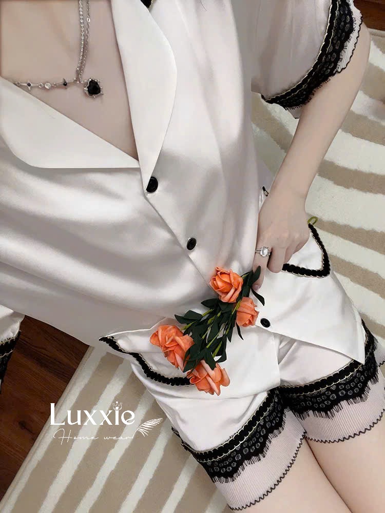 N113C Pijama lụa phối ren túi 2 bên cộc đùi_thumbnail_10