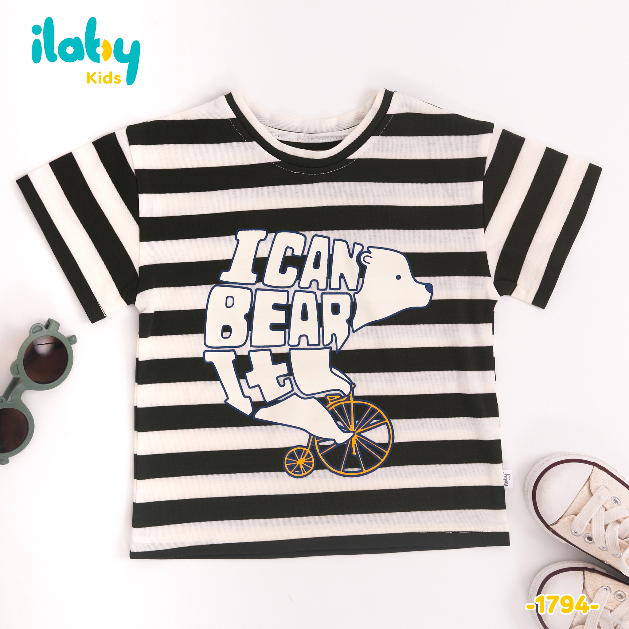 Áo cotton áo kẻ in hình_thumbnail_2