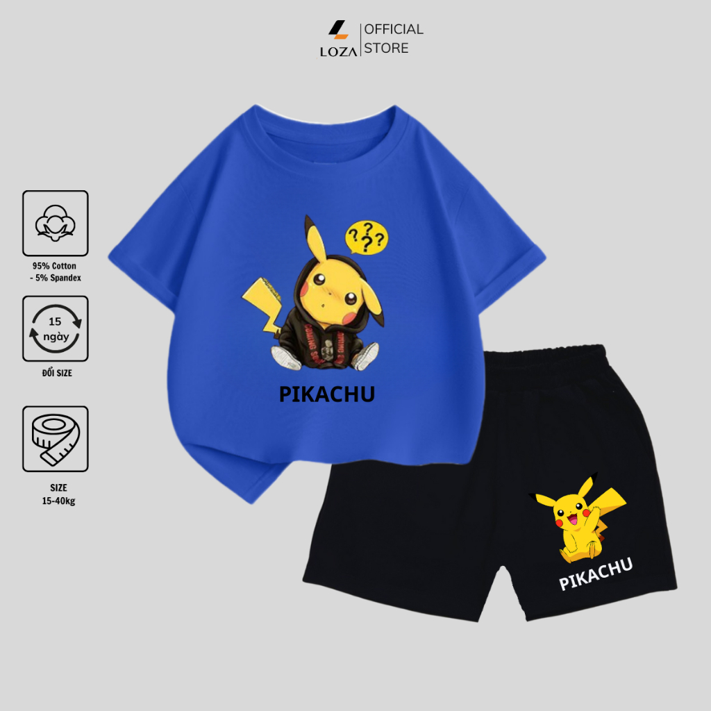Bộ đồ bé trai in hình 'Pokemon' - Loza Kids SB108_thumbnail_2