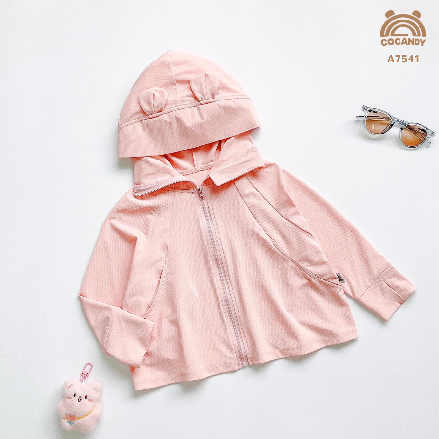 Áo Dia- Cool HỒNG NHẠT tai gấu
