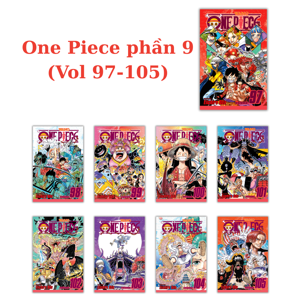 [TIẾNG ANH] - Truyện Tranh One Piece- Đảo Hải Tặc Phần 9 ( Vol 97-105)