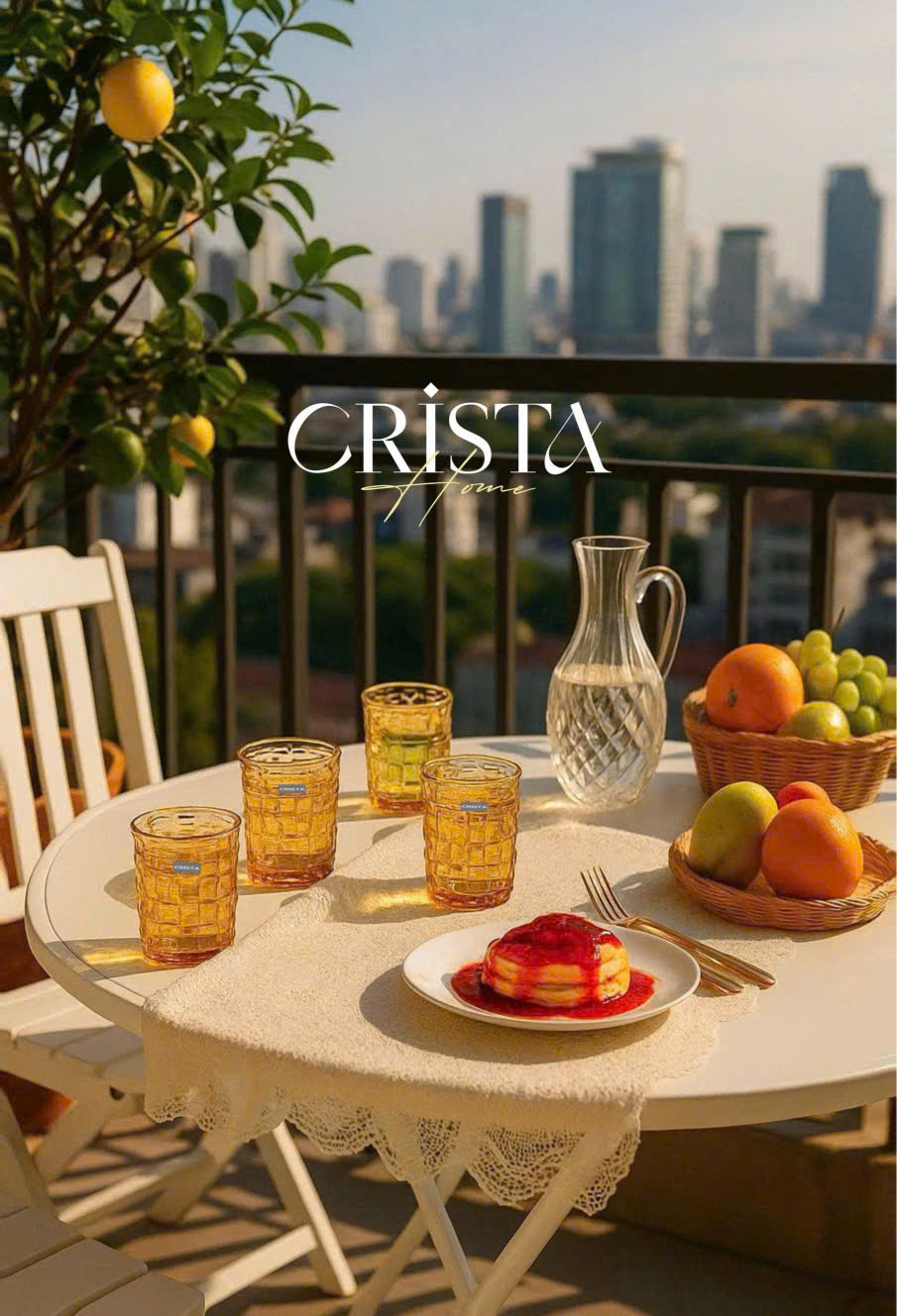 Bộ 6 cốc thủy CRISTA HOME tinh vân caro 280ml_thumbnail_50