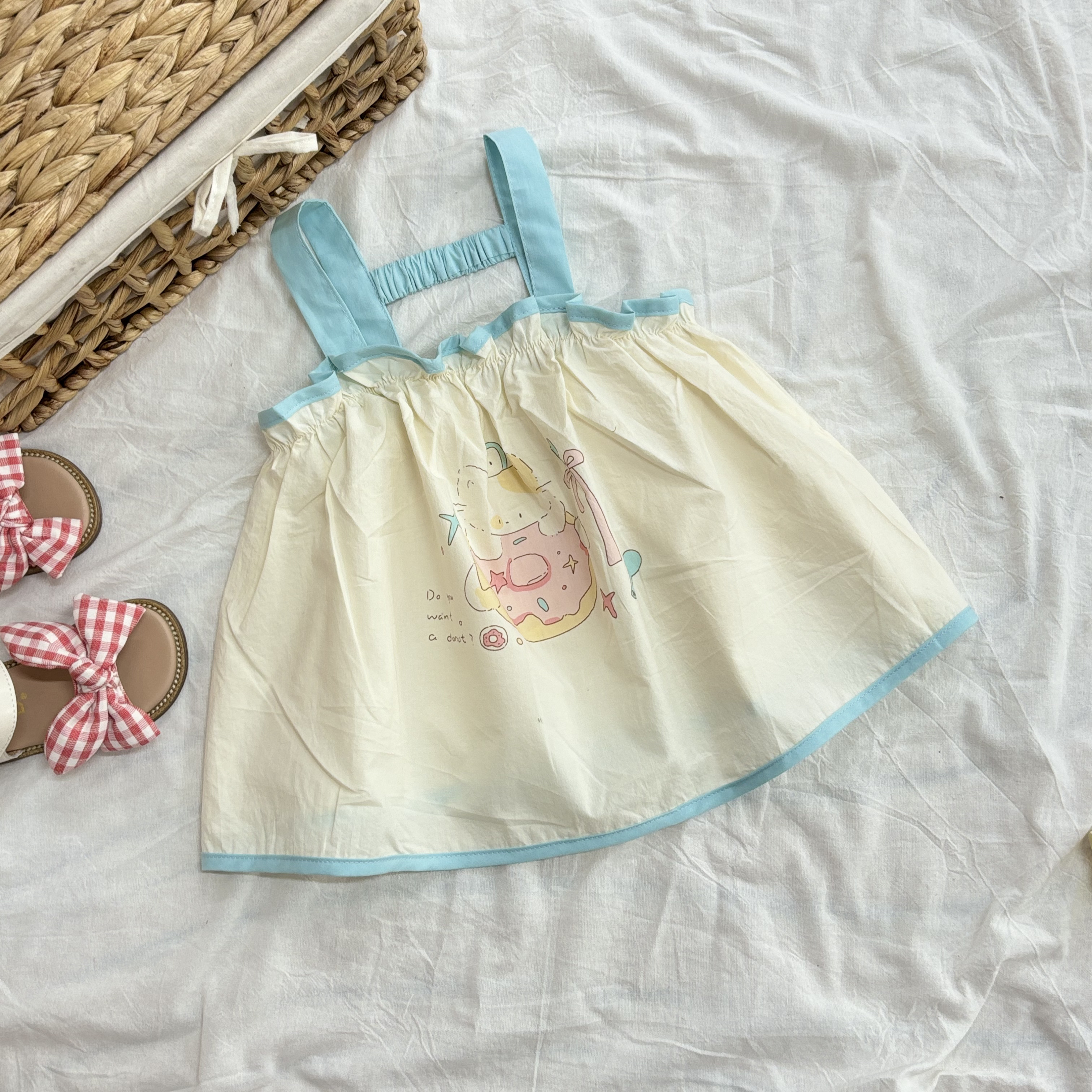 (V18) Áo hai dây thô họa tiết siêu yêu 2 màu xanh màu hồng cho bé gái QCCC 2025_thumbnail_6