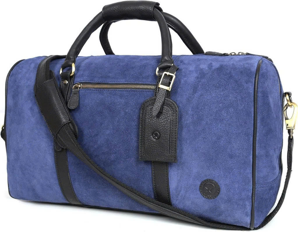 Túi du lịch bằng da lộn Aaron Leather Goods 20"