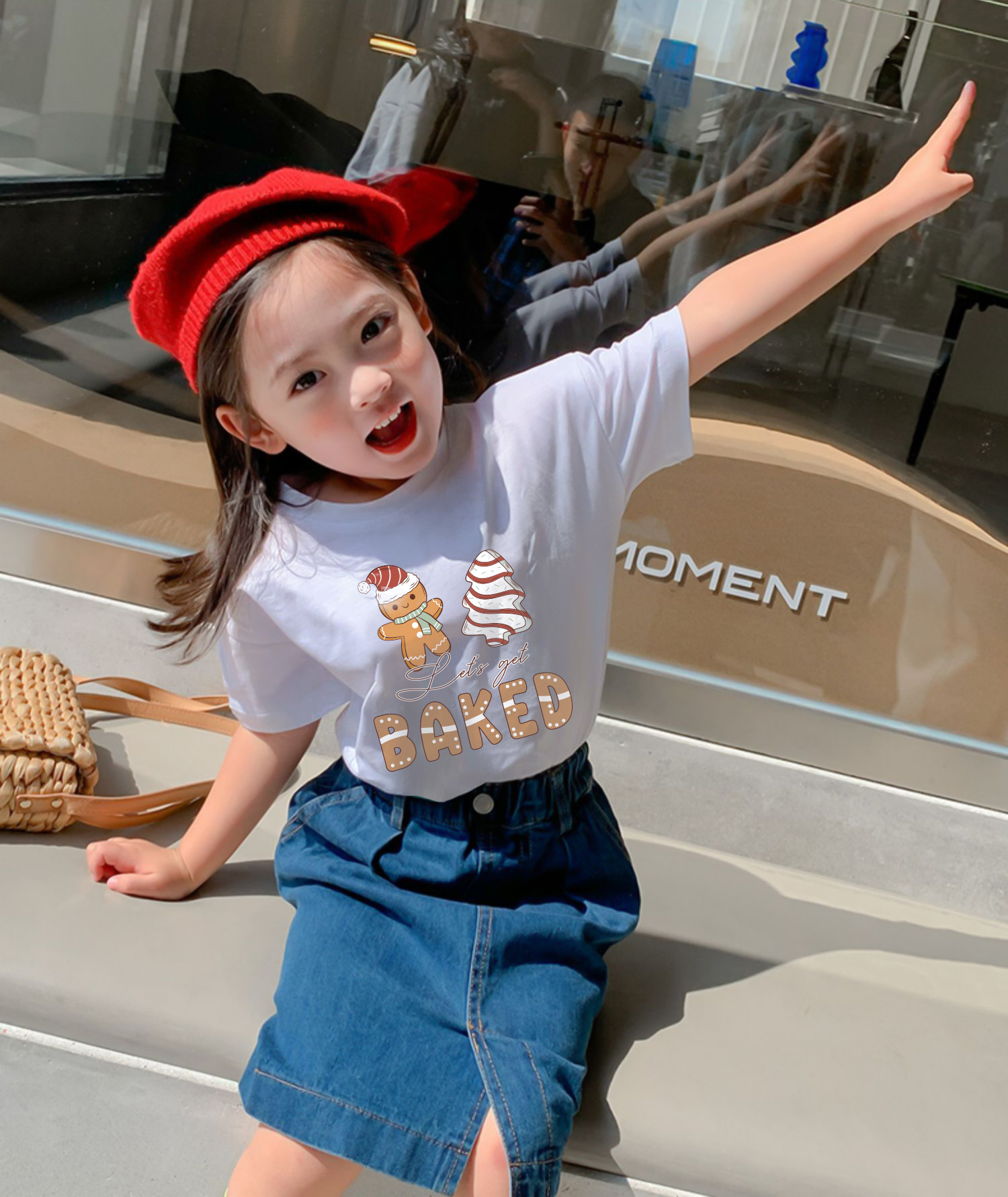 Áo thun bé gái giáng sinh noel from rộng chất vải cotton thoáng mát AED1705 Miucho Kid in graphic_thumbnail_5