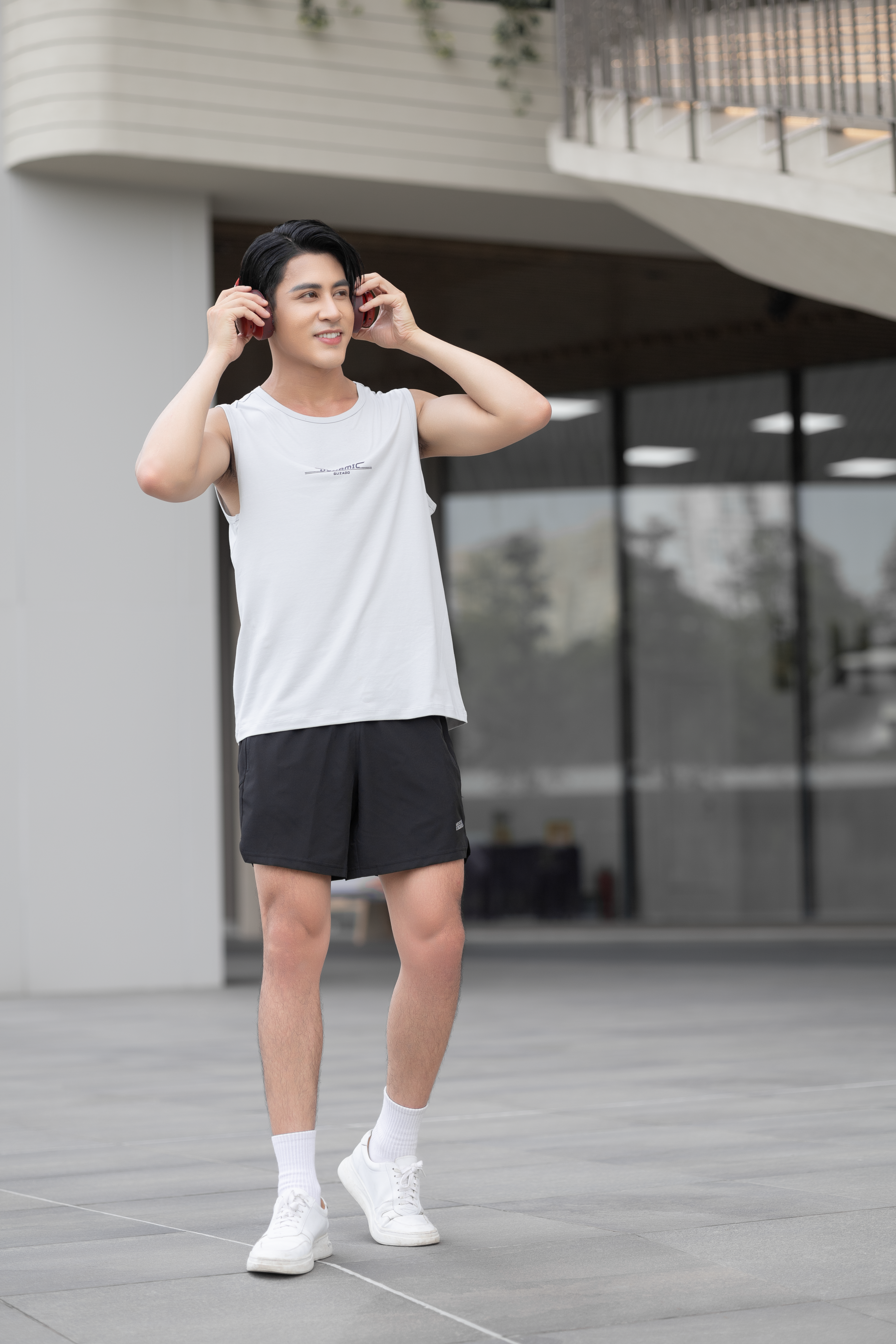 Áo Tanktop Nam GUZADO Ba Lỗ Trơn, Vải Cotton Cao cấp GTT02_thumbnail_6