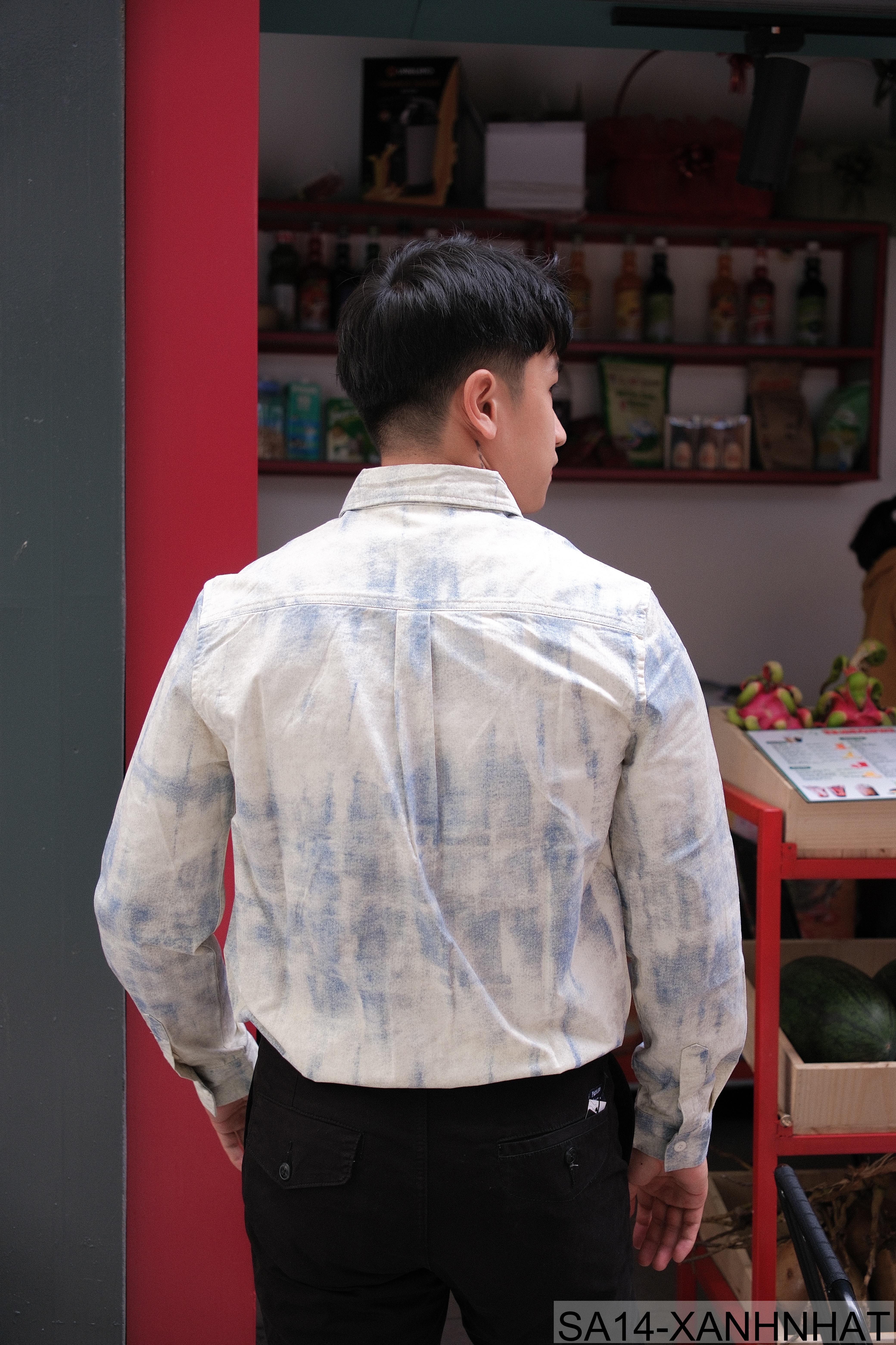 SA14 - Áo sơ mi nam dài tay in họa tiết phong cách Nhật, dáng rộng thoải mái, chất cotton mềm mại_thumbnail_6