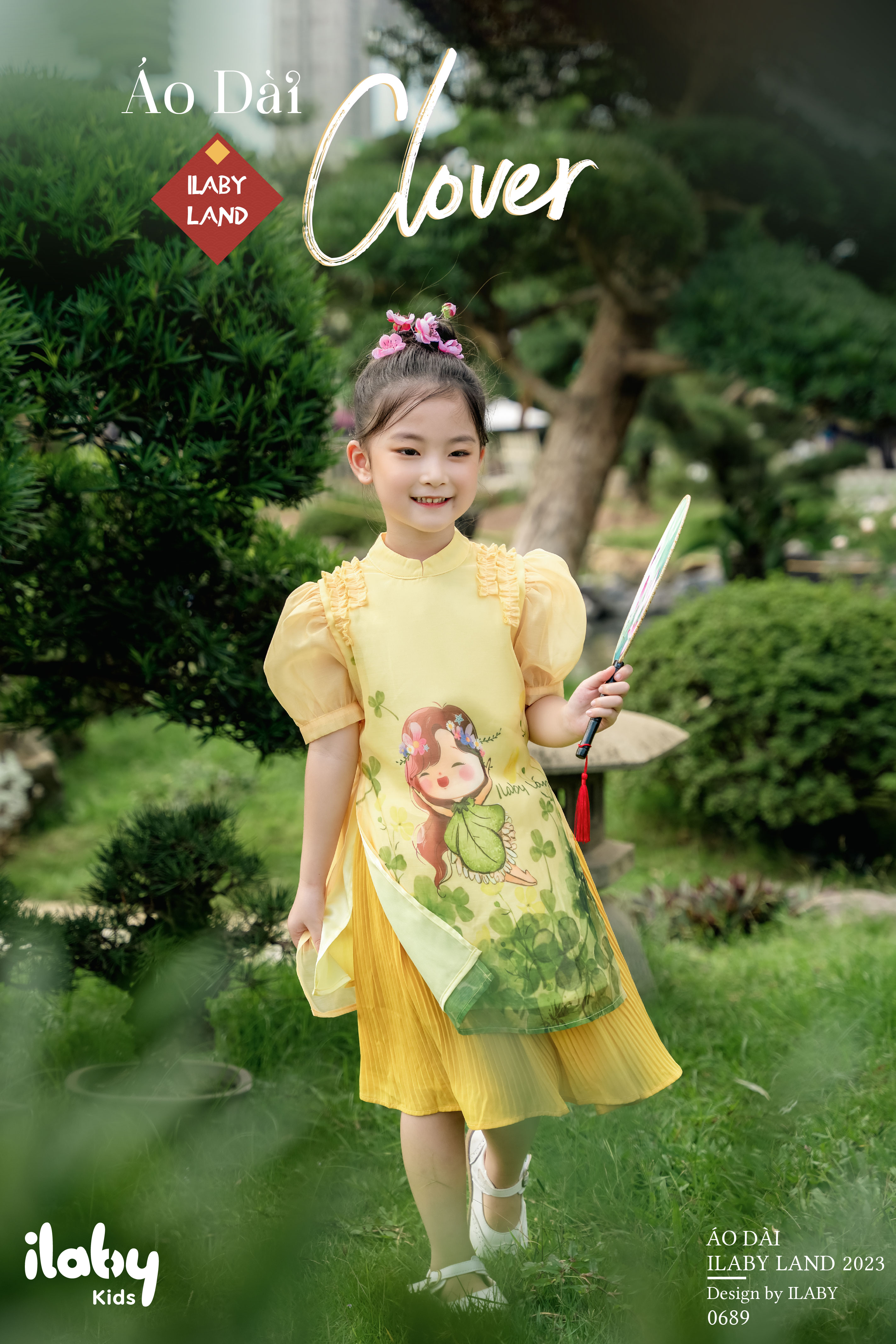 Áo dài vàng Ilaby land