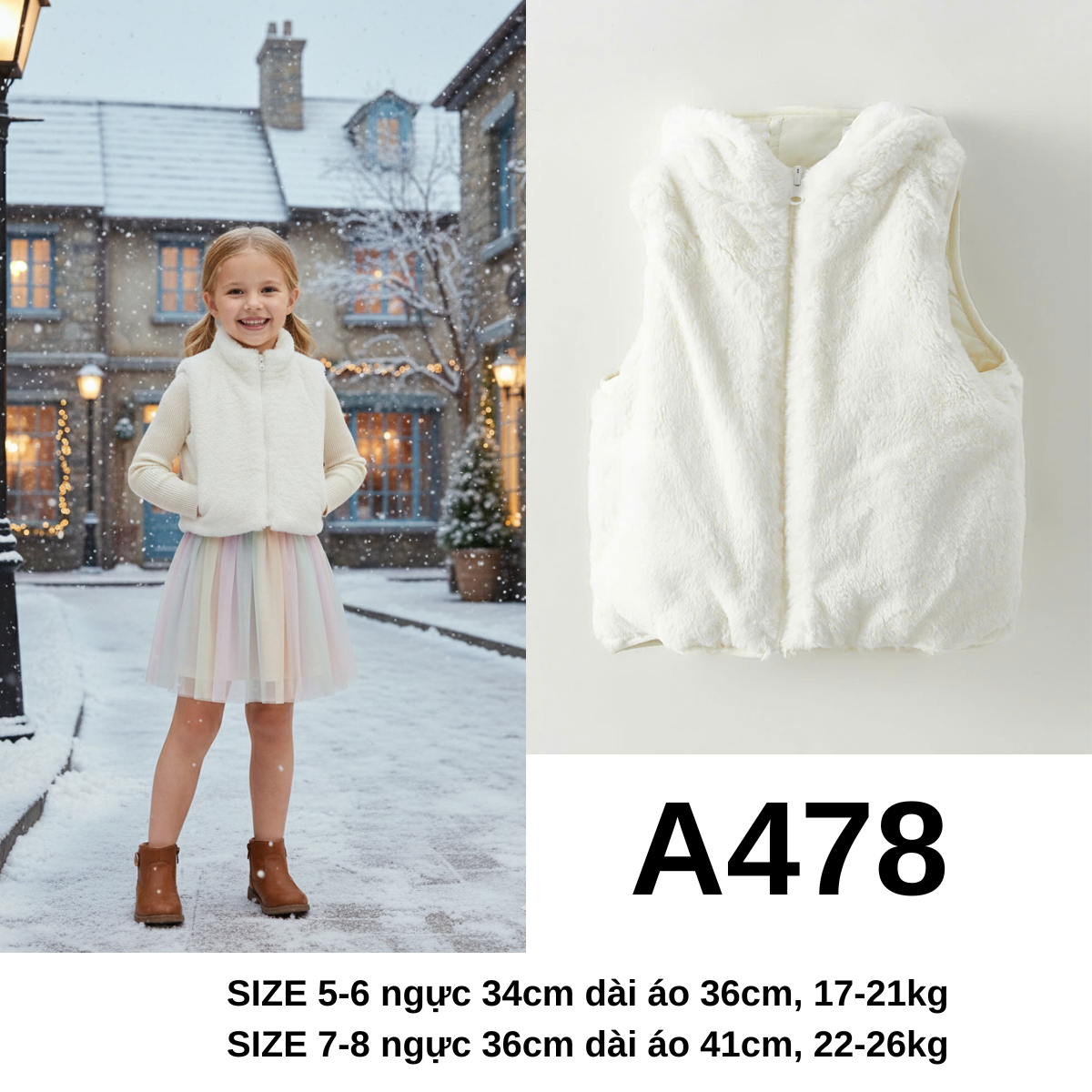 A478-AO LÔNG GILE KIDS