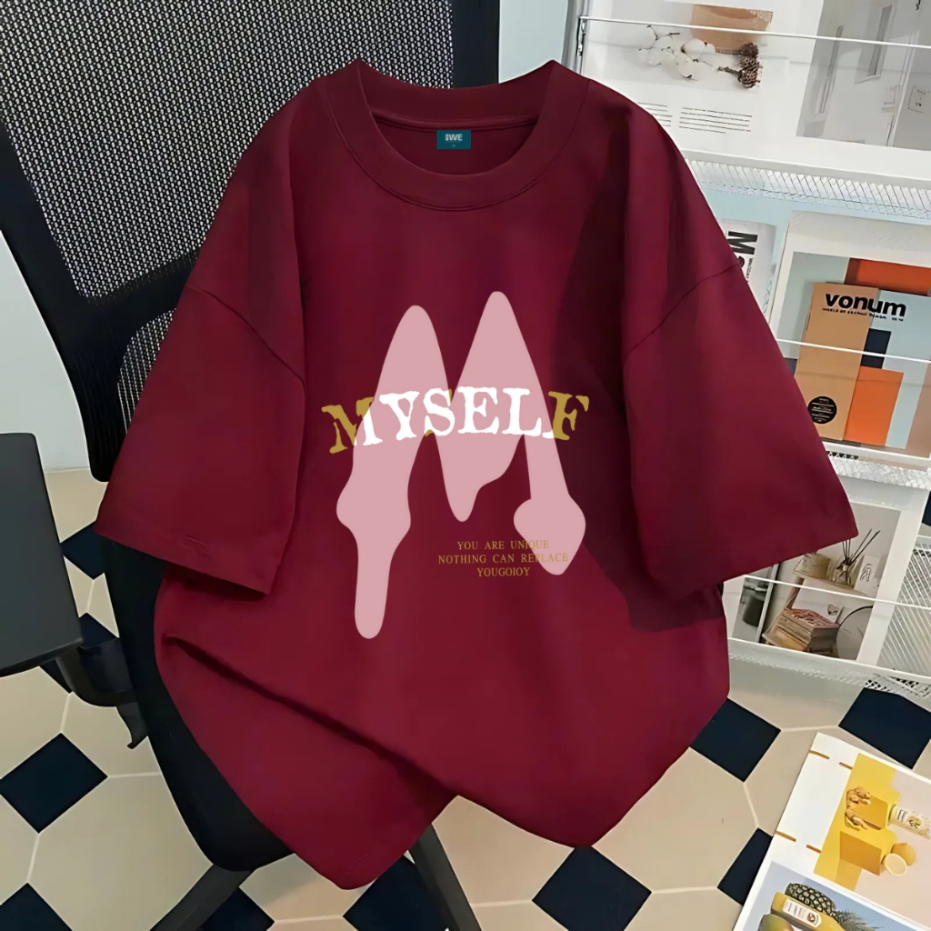 Áo thun nữ form rộng chữ M MYSELF local brand We Tee chất cotton 250 gsm - WU0971_thumbnail_3