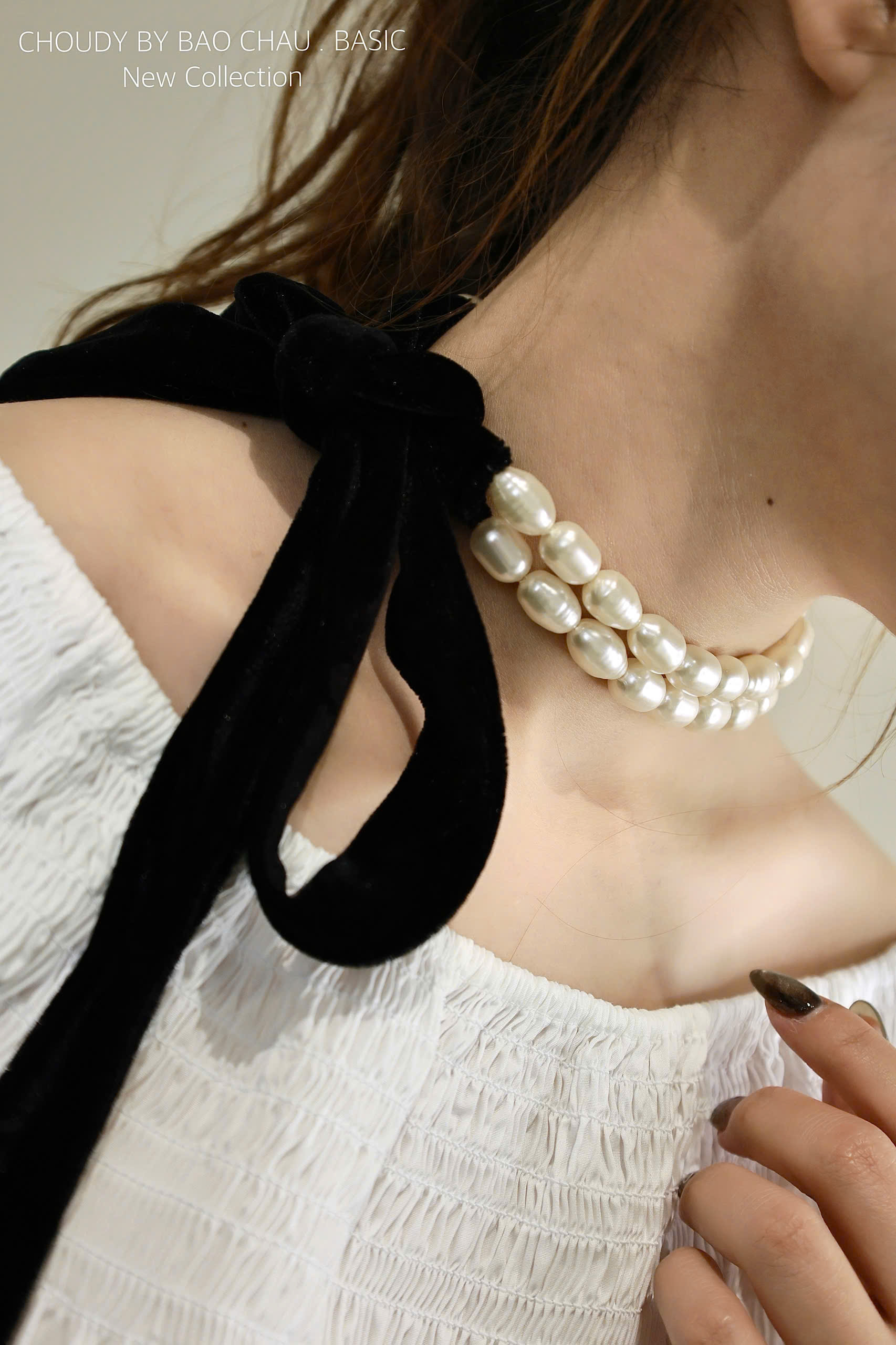 SALE V16 VÒNG CỔ NGỌC TRAI